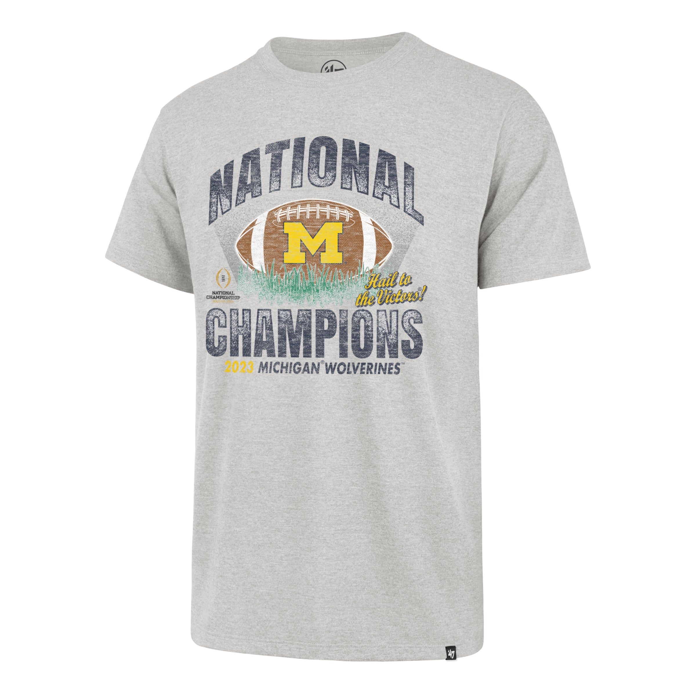 MICHIGAN WOLVERINES 2023 CFP NATIONAL CHAMPIONS '47 FRANKLIN TEE sold by 47