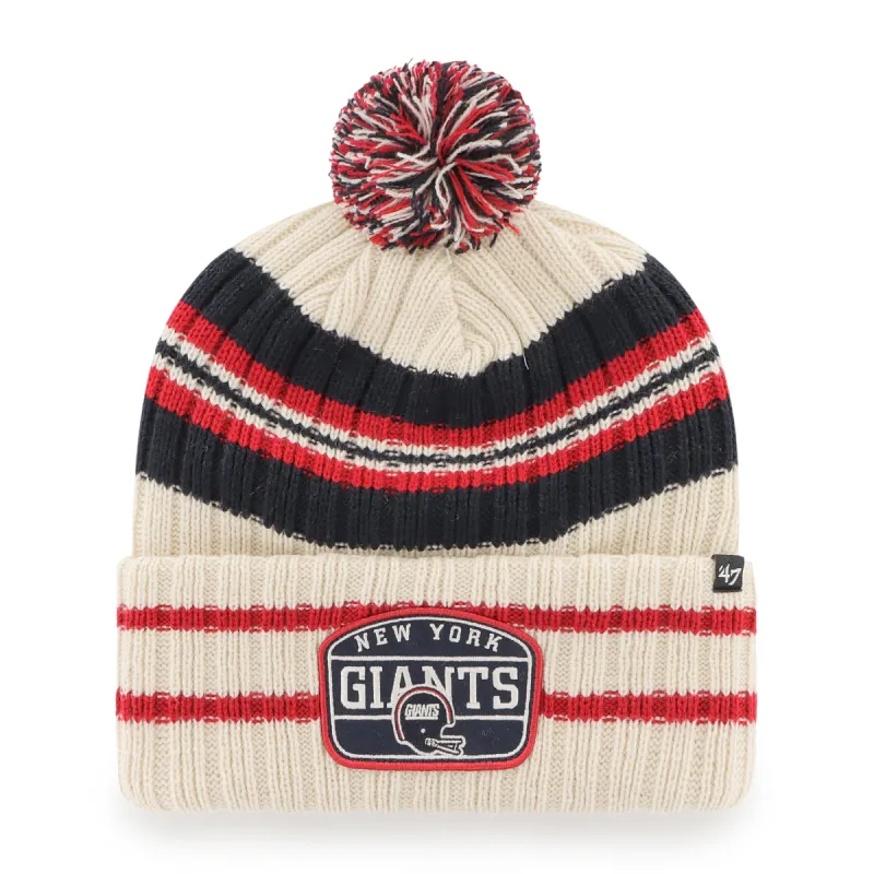 NEW YORK GIANTS HISTORIC HONE PATCH 47 CUFF KNIT sold by 47