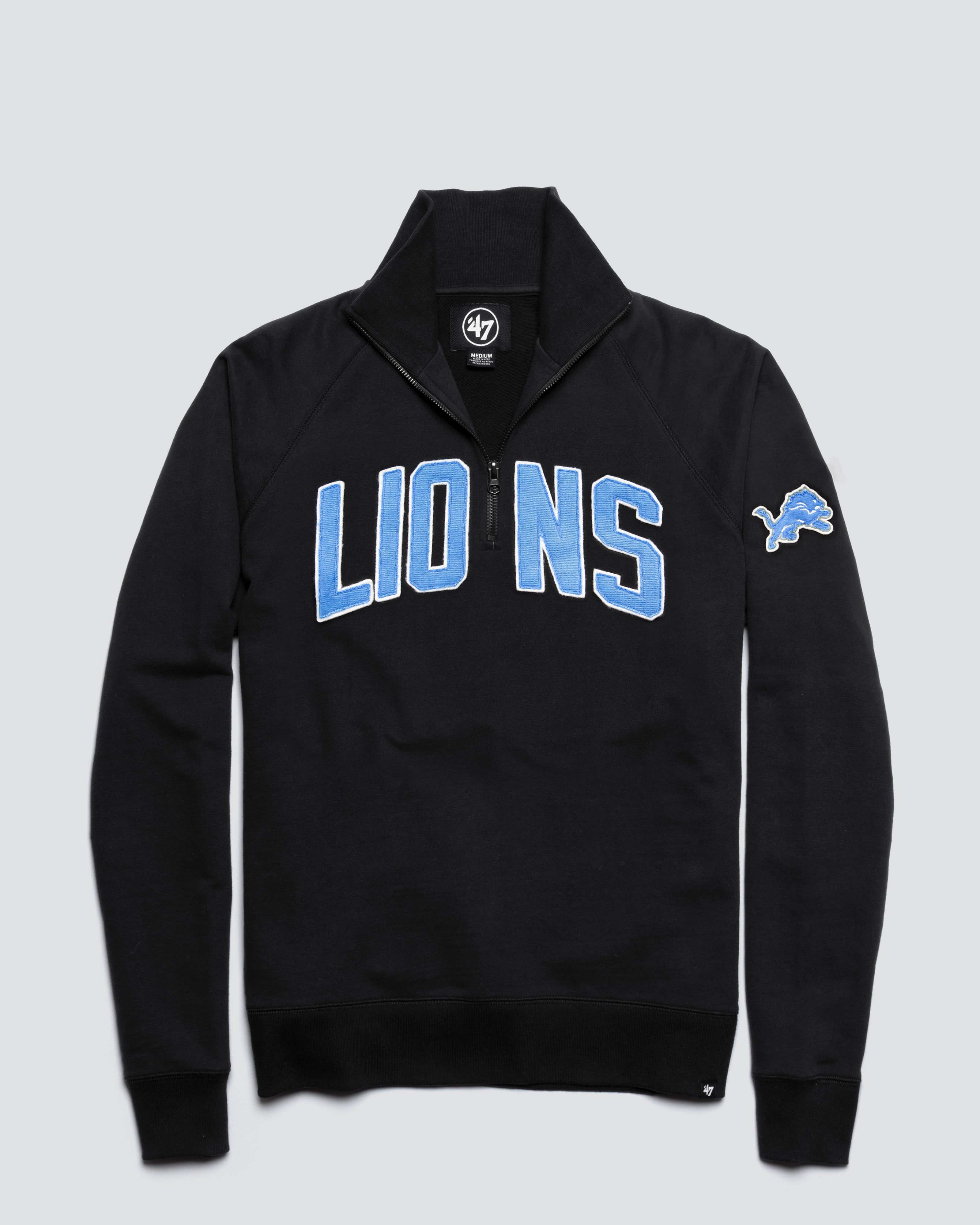 DETROIT LIONS BANKS '47 HARRIS SCRIMMAGE 1/4 ZIP sold by 47
