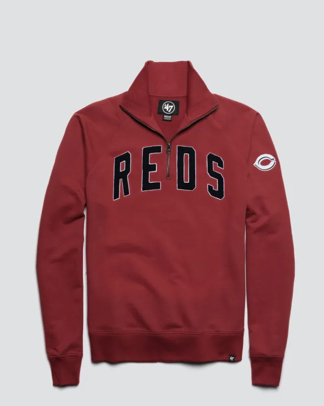 CINCINNATI REDS BANKS '47 HARRIS SCRIMMAGE 1/4 ZIP sold by 47