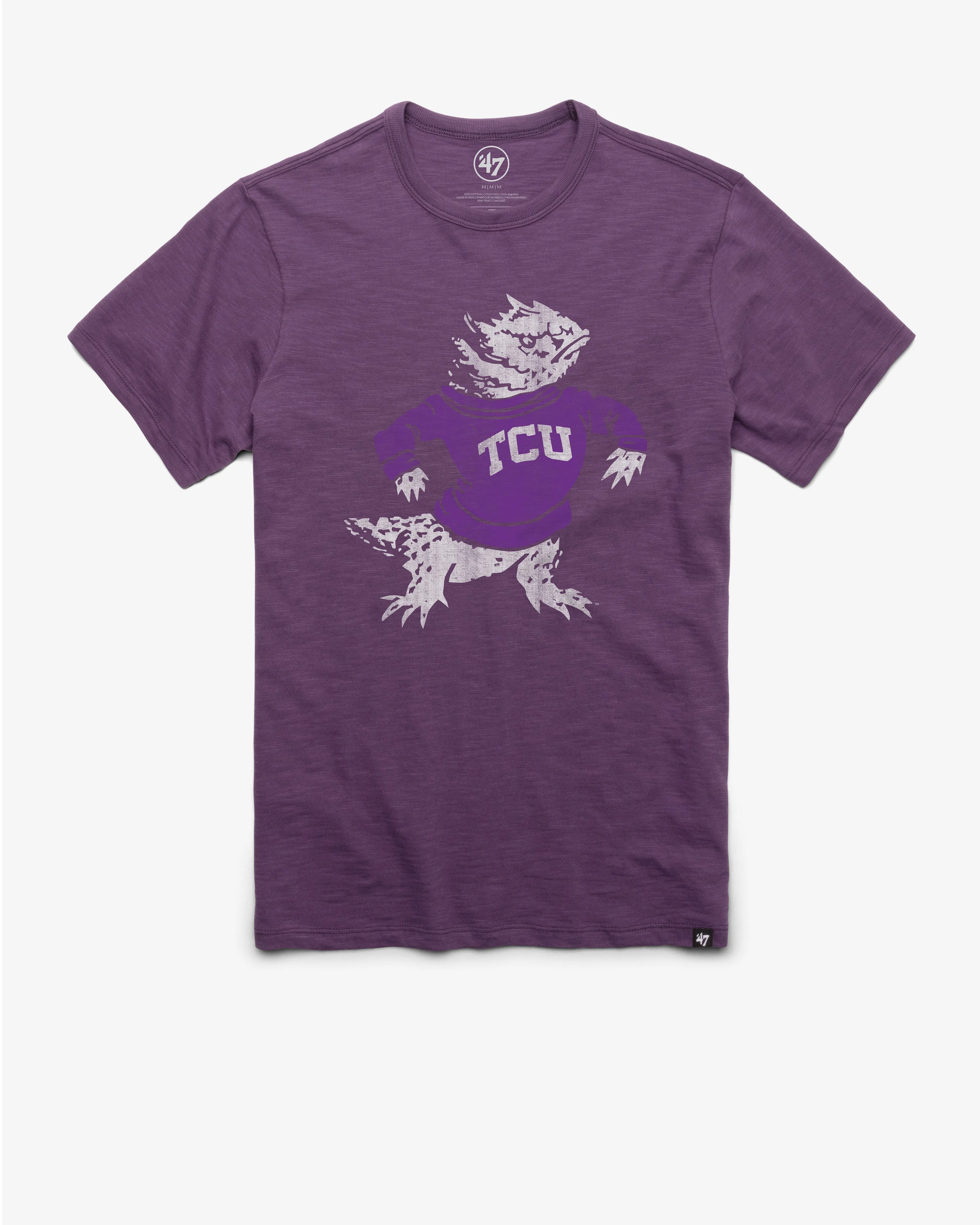 TEXAS CHRISTIAN HORNED FROGS TCU VINTAGE GRIT '47 SCRUM TEE sold by 47