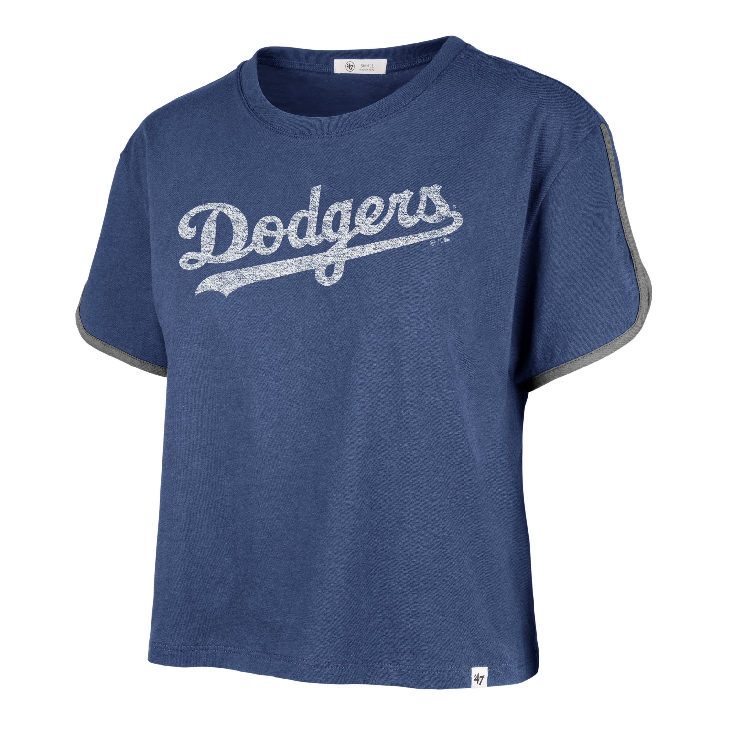 LOS ANGELES DODGERS PREMIER WORDMARK '47 DOLPHIN HEM CROP WOMENS sold by 47