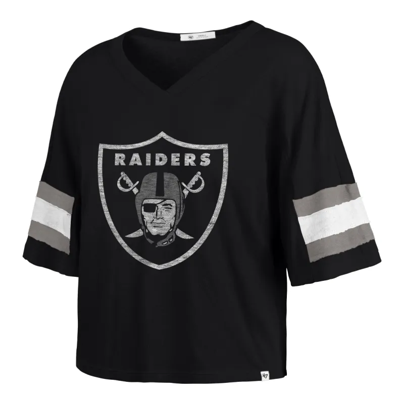 LAS VEGAS RAIDERS GRIDIRON PREMIER '47 SCOUT CROP TEE WOMENS made by 47