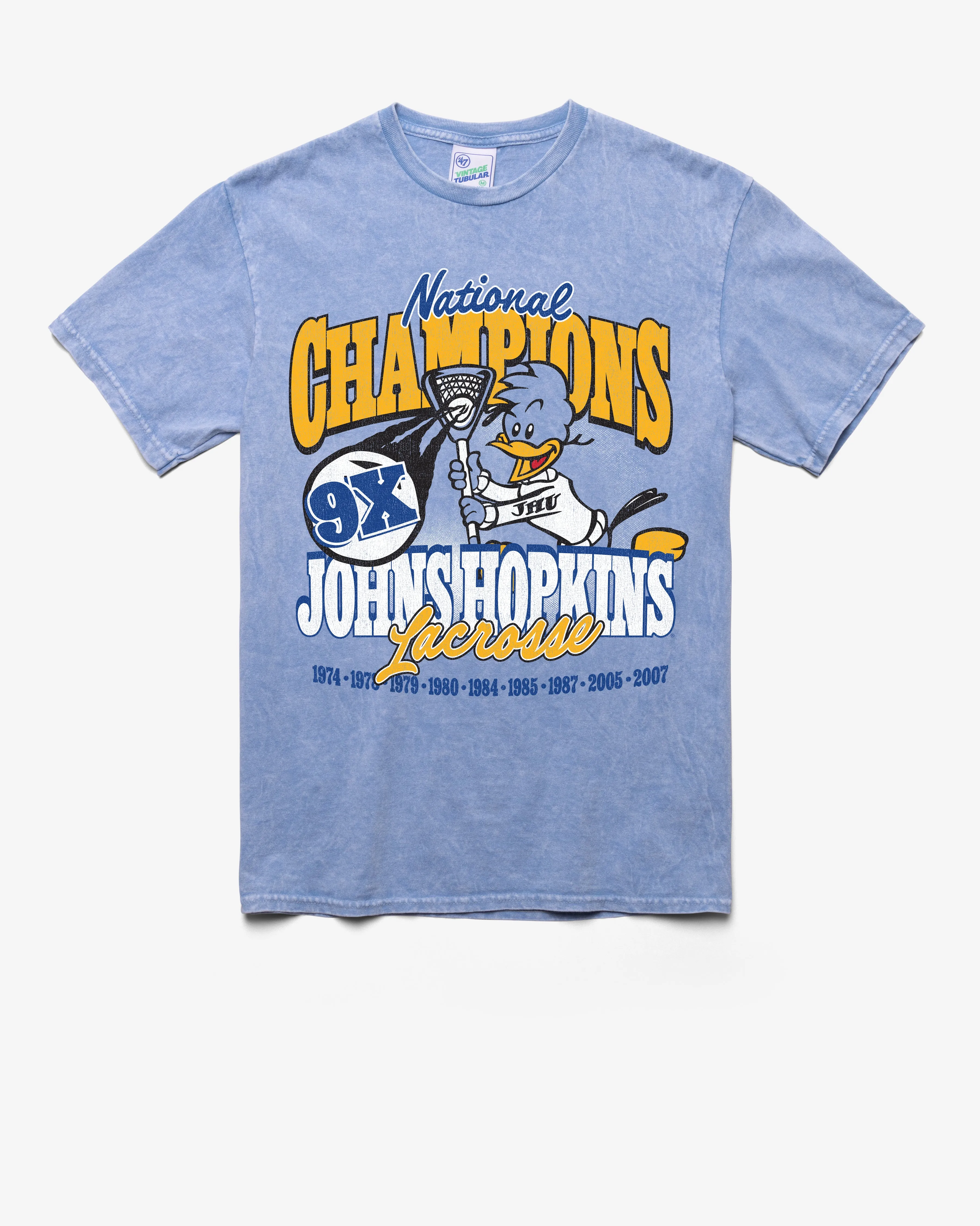 JOHNS HOPKINS BLUE JAYS PAST CHAMPS LOCKER VINTAGE '47 TUBULAR TEE sold by 47