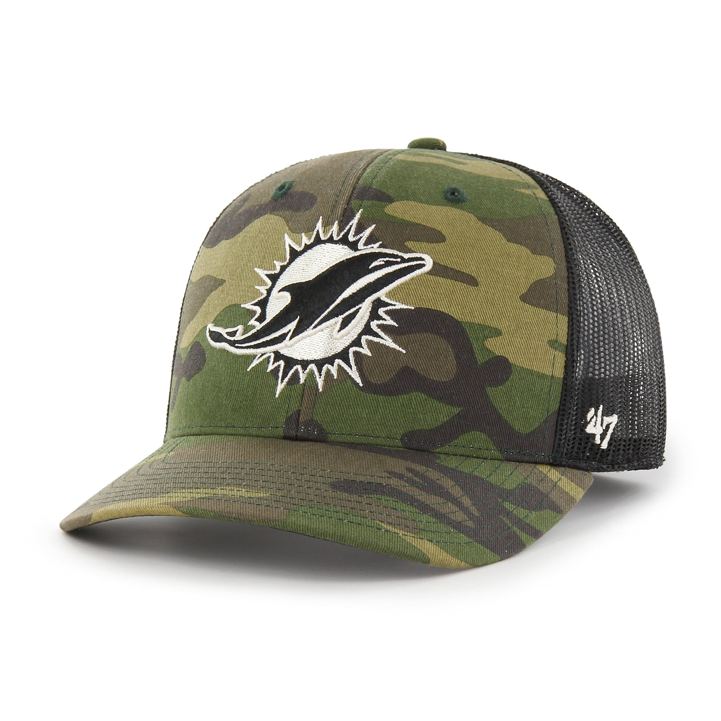 MIAMI DOLPHINS CAMO STRAP '47 TRUCKER sold by 47