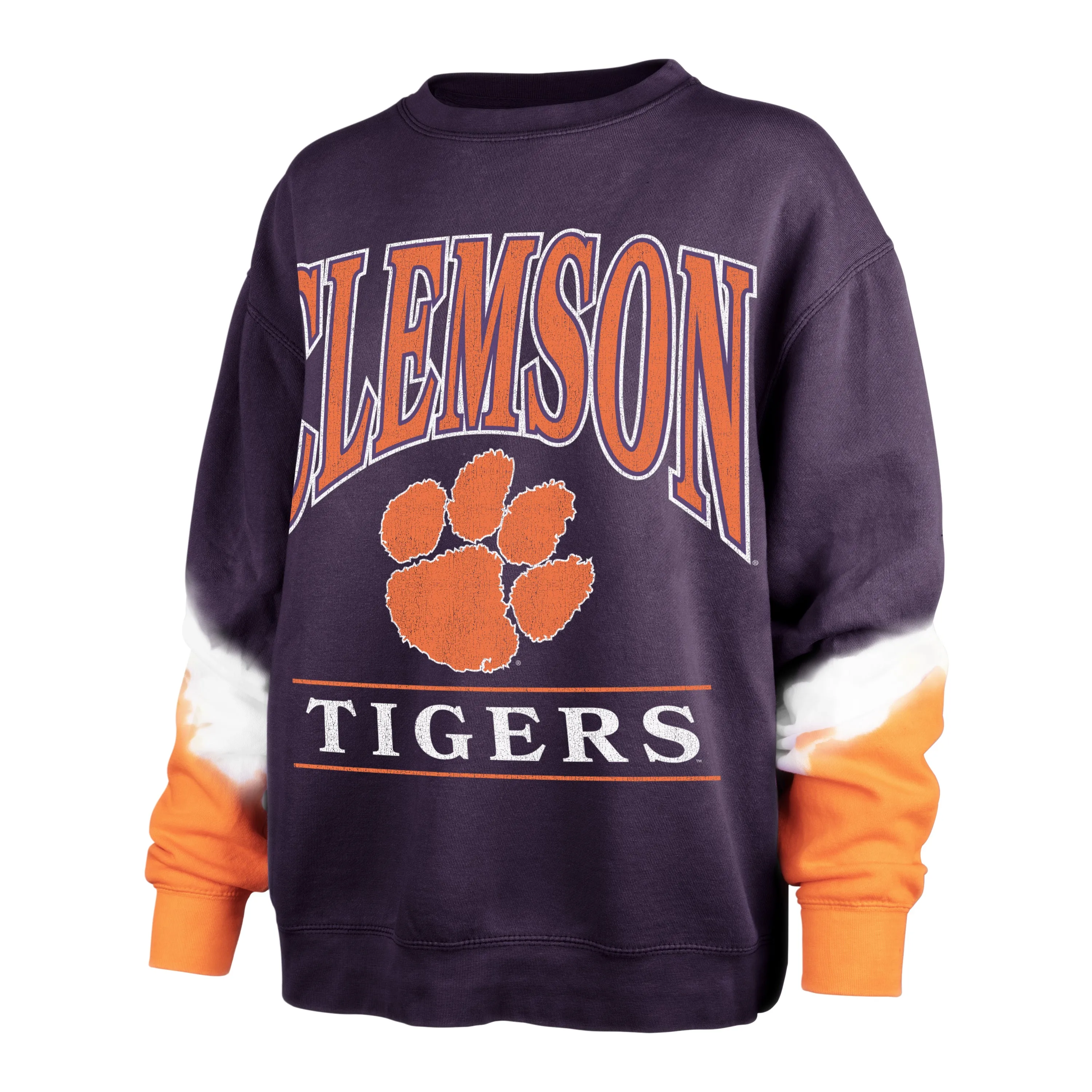 CLEMSON TIGERS SLEEVE DYE '47 BOYFRIEND CREW WOMENS sold by 47