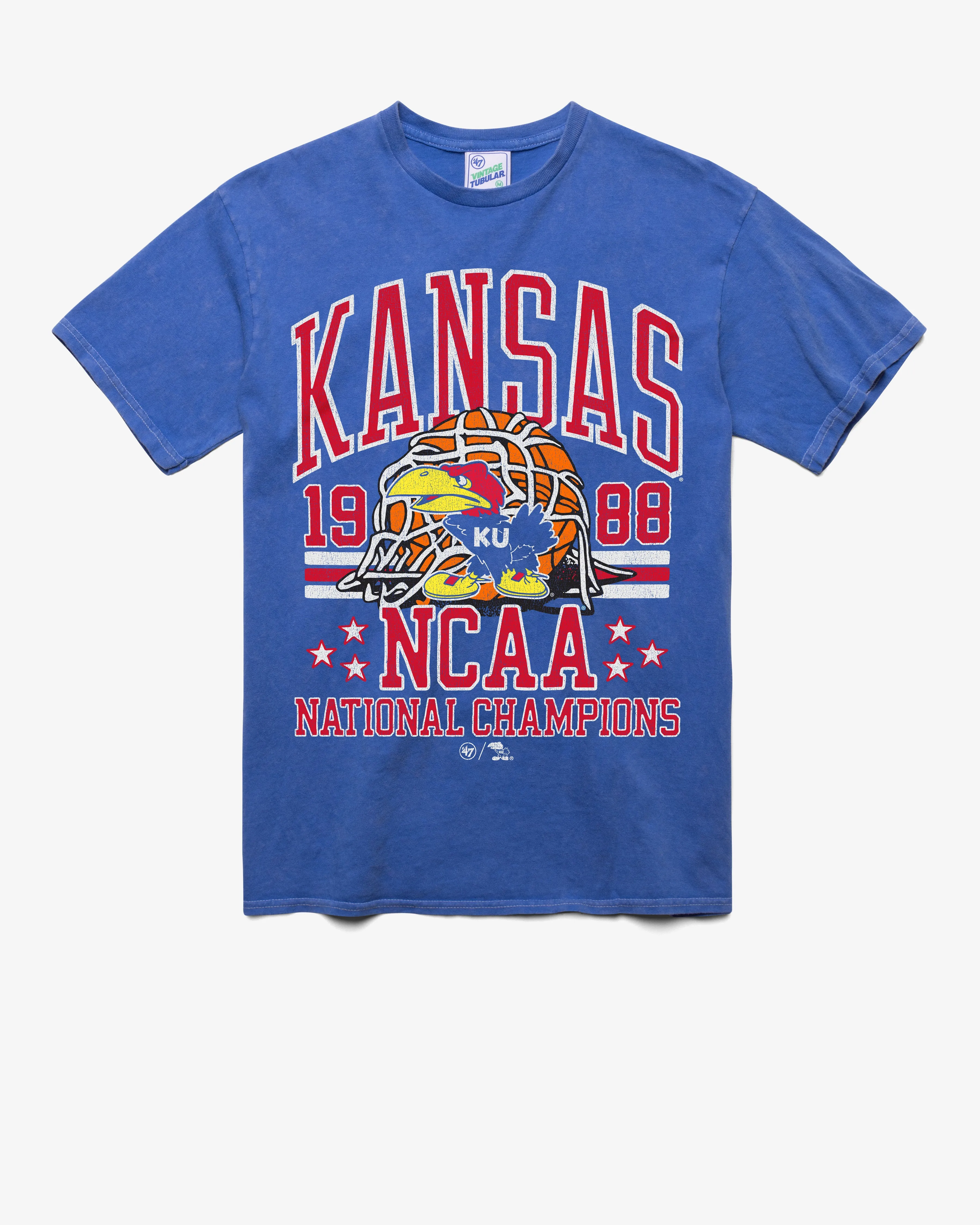 KANSAS JAYHAWKS H-CHAMPS LOCKER '47 VINTAGE TUBULAR TEE sold by 47