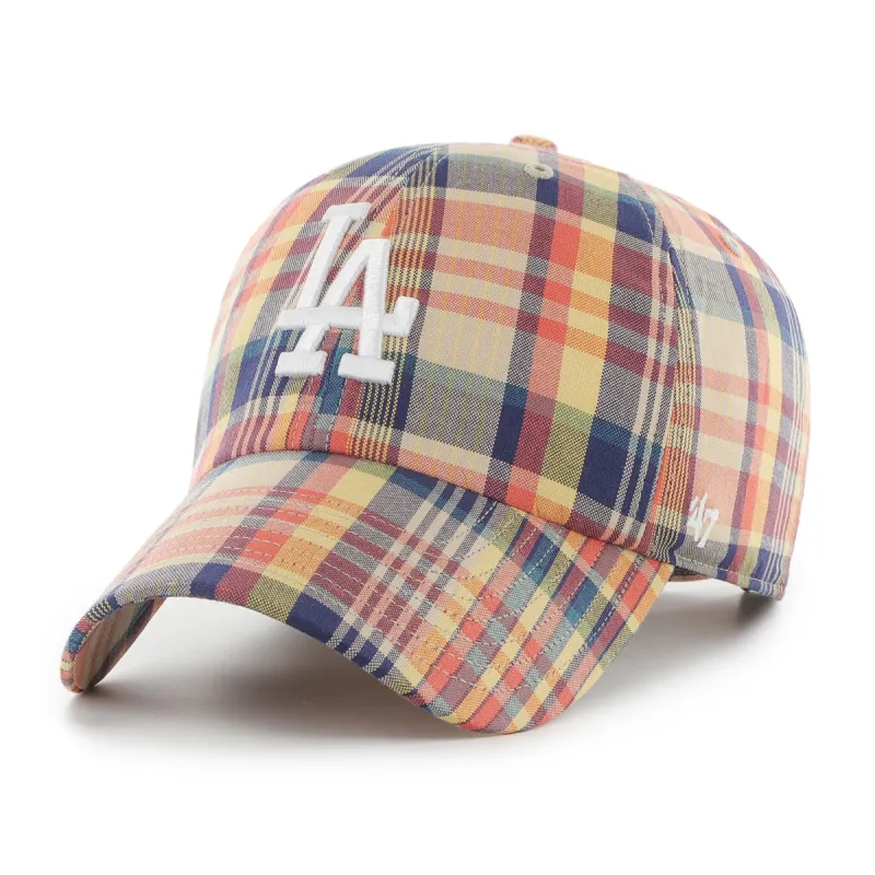 LOS ANGELES DODGERS PREPPY MADRAS ROWING BLAZERS X '47 CLEAN UP made by 47