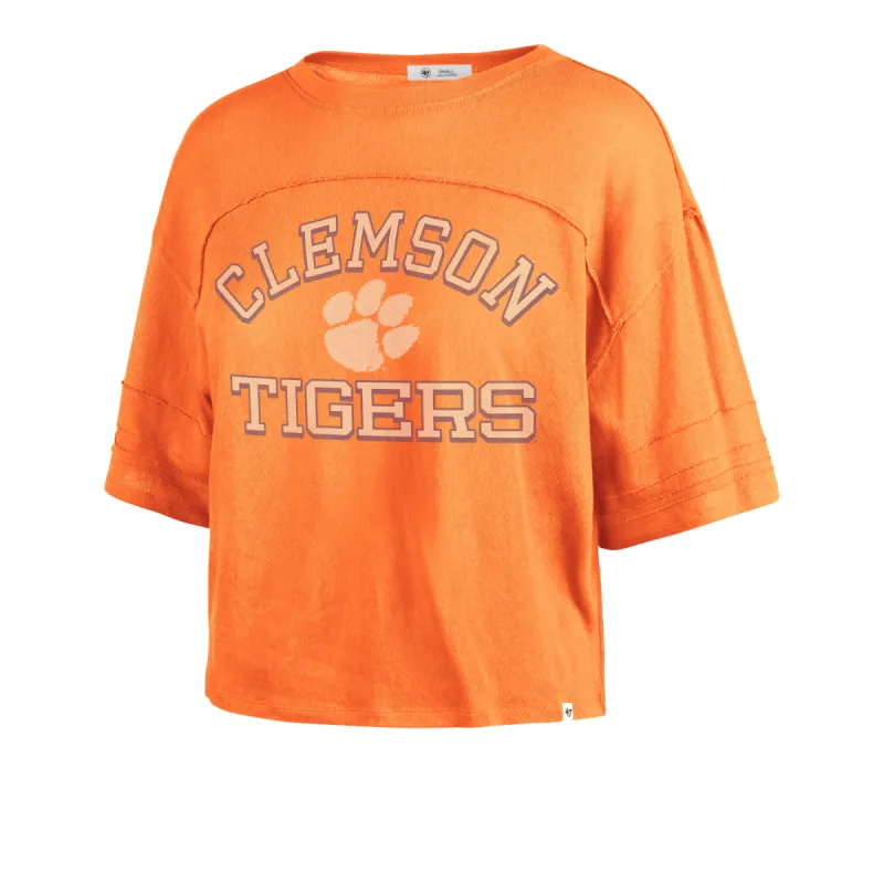 CLEMSON TIGERS HALF MOON '47 STEVIE CROP TEE WOMENS sold by 47
