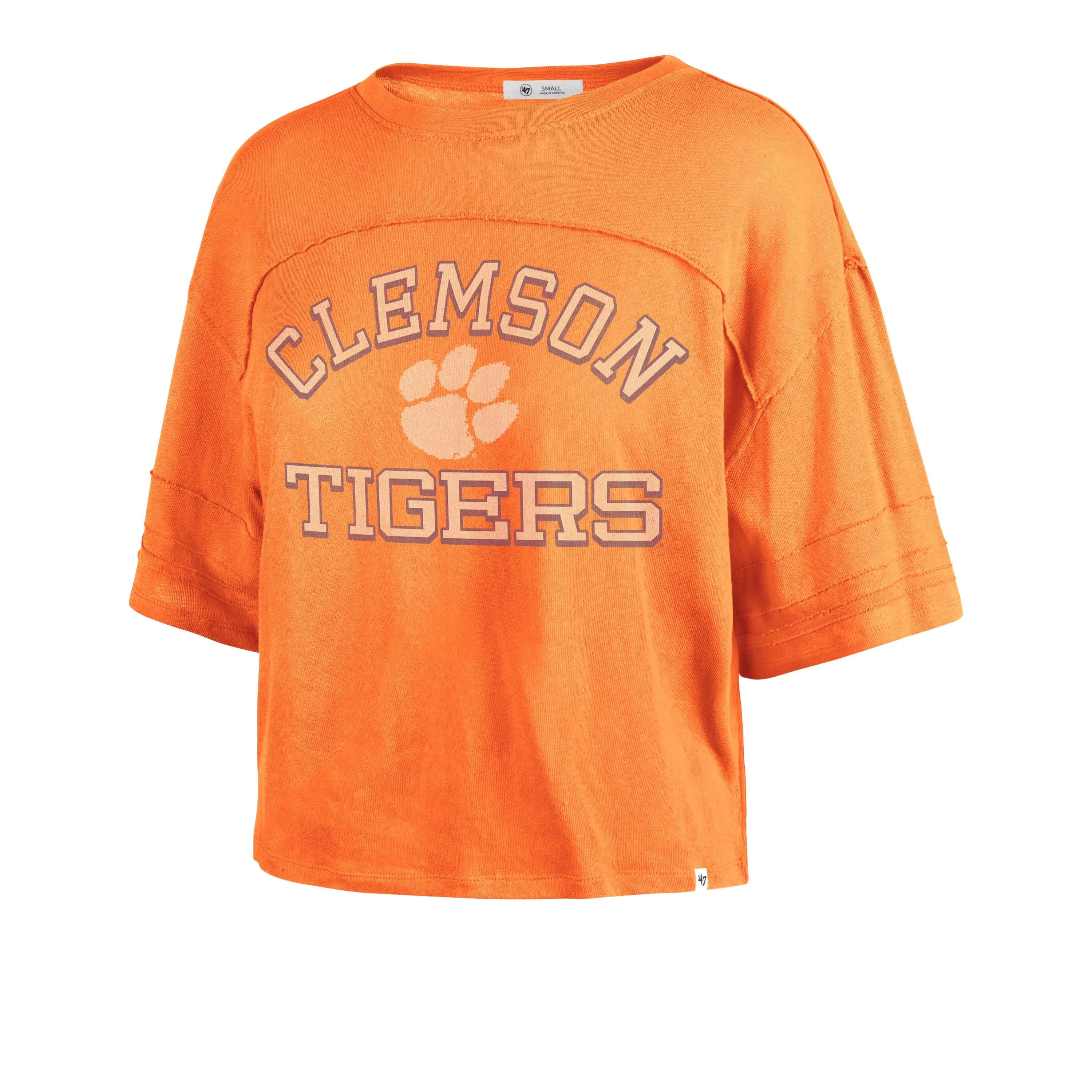 CLEMSON TIGERS HALF MOON '47 STEVIE CROP TEE WOMENS sold by 47