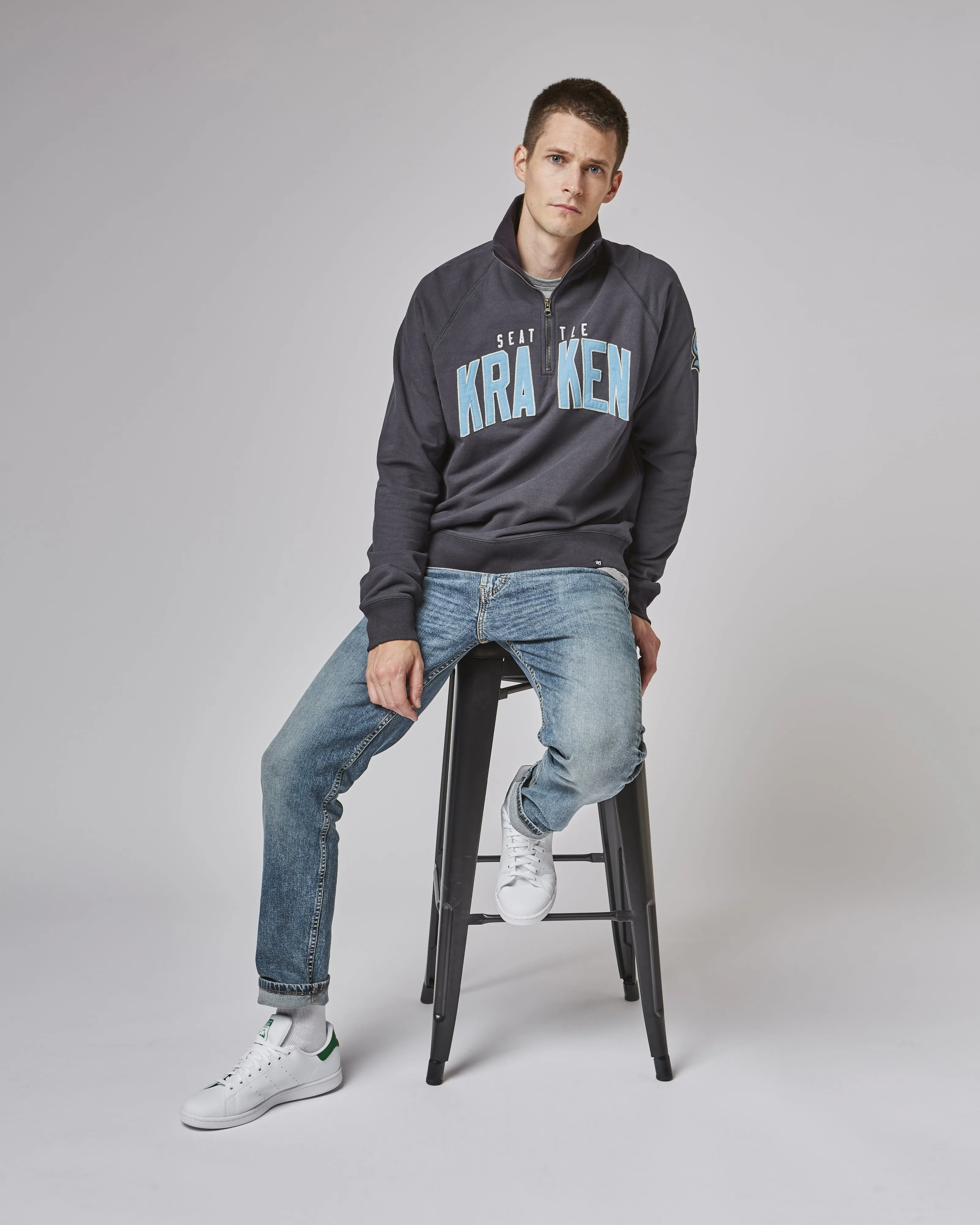 SEATTLE KRAKEN BANKS '47 HARRIS SCRIMMAGE 1/4 ZIP sold by 47 product image thumbnail 2