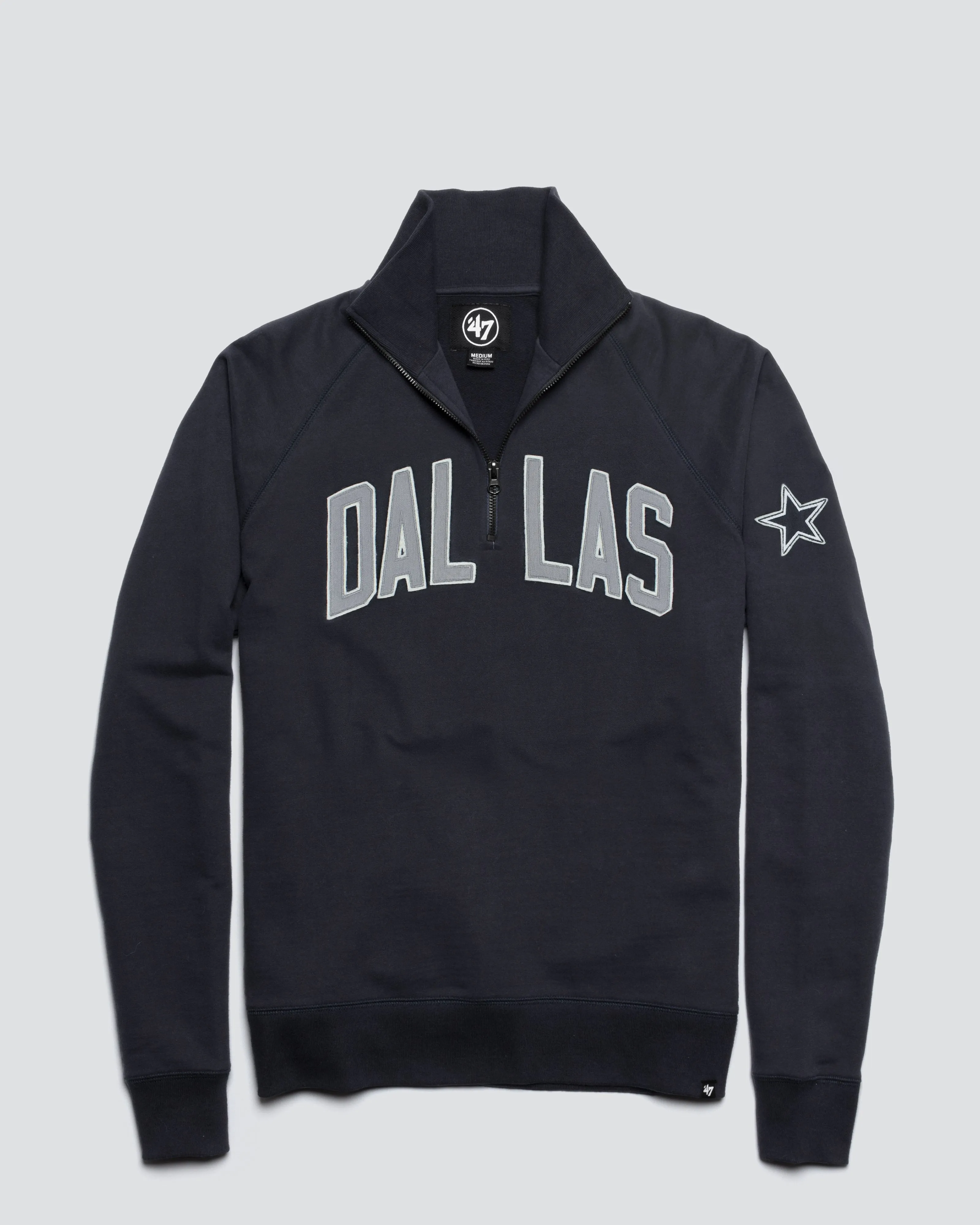 DALLAS COWBOYS BANKS '47 HARRIS SCRIMMAGE 1/4 ZIP sold by 47