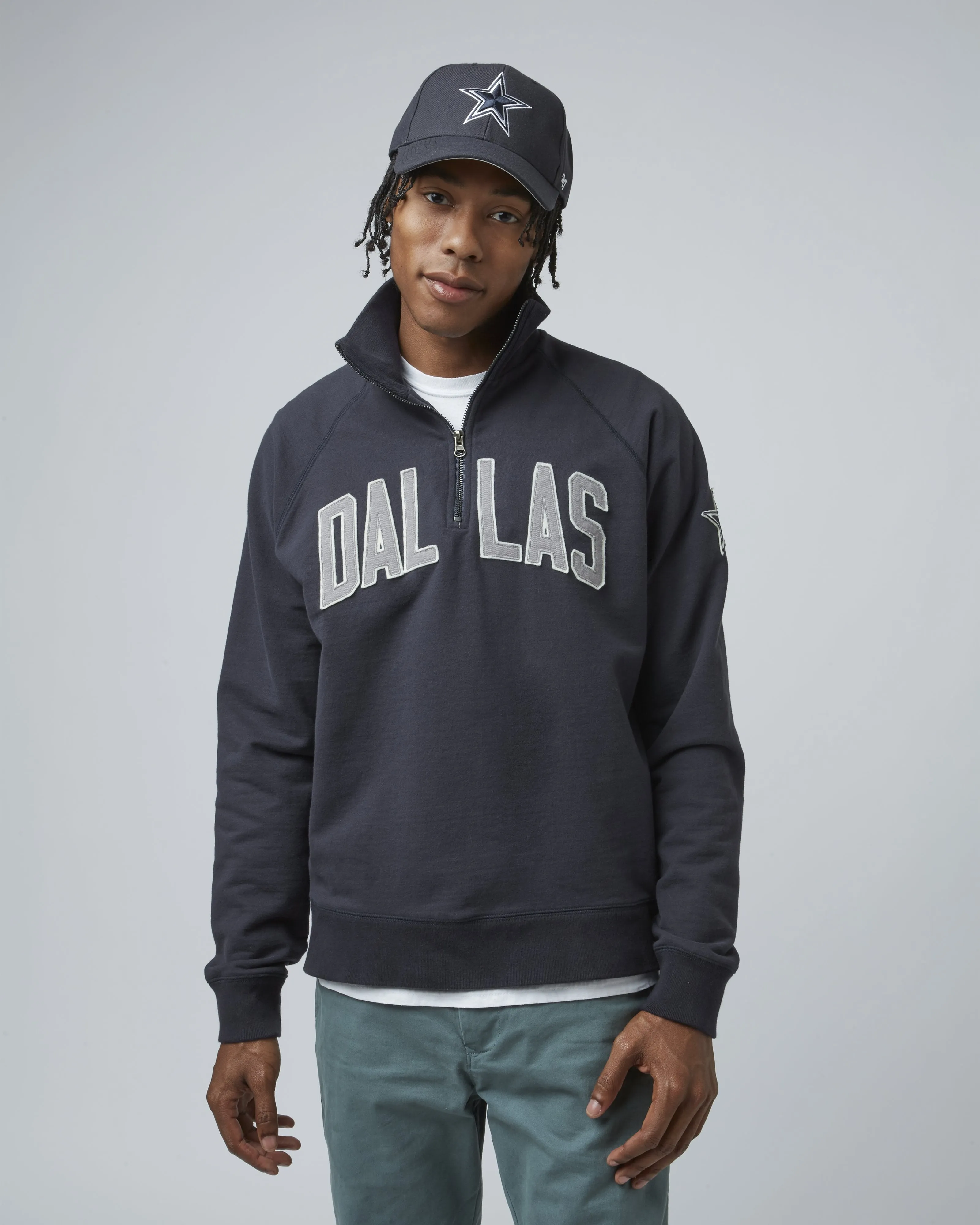 DALLAS COWBOYS BANKS '47 HARRIS SCRIMMAGE 1/4 ZIP sold by 47 product image thumbnail 3