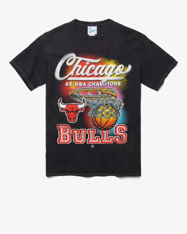 CHICAGO BULLS CHAMPIONS LOCKER VINTAGE '47 TUBULAR TEE made by 47