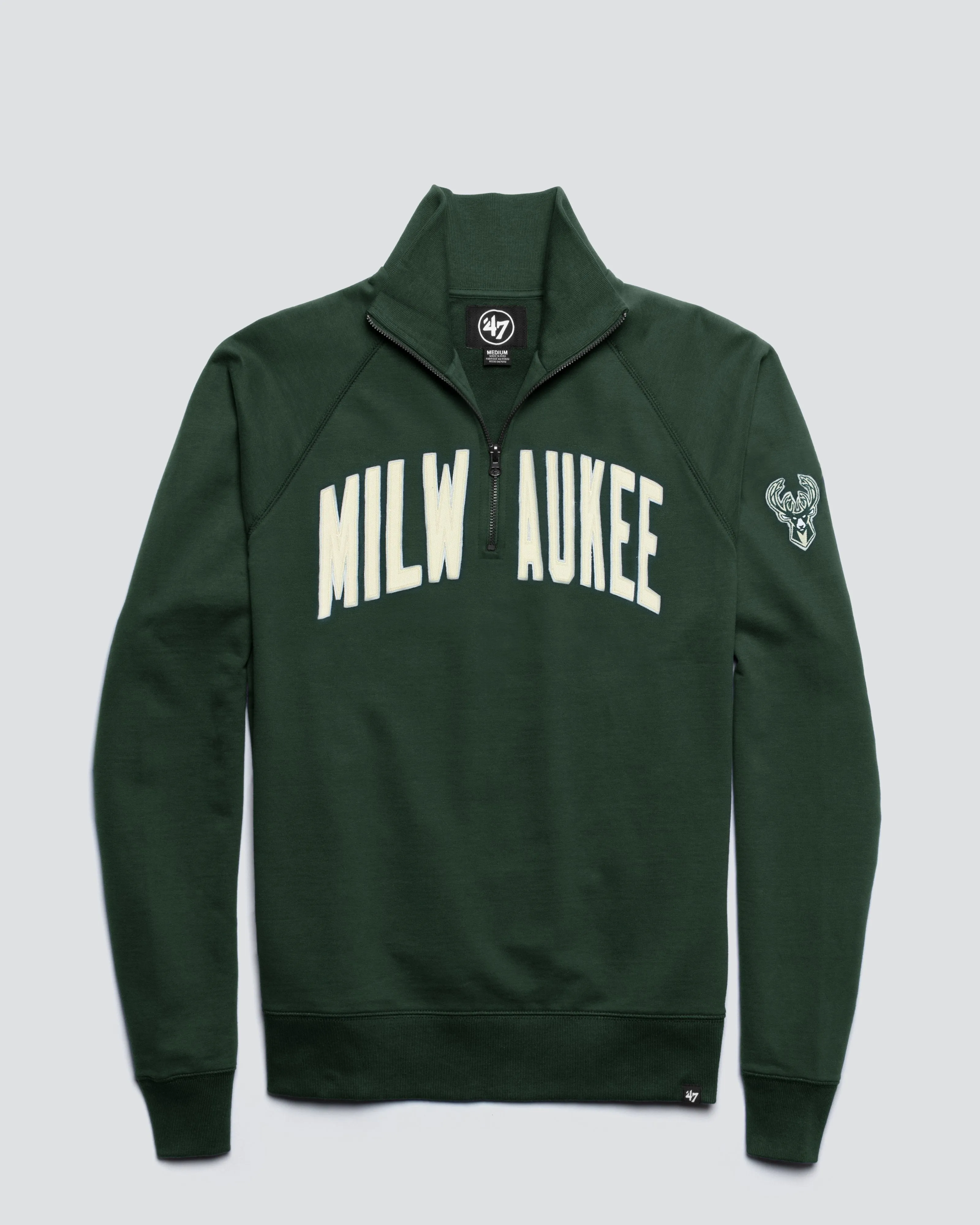 MILWAUKEE BUCKS BANKS '47 HARRIS SCRIMMAGE 1/4 ZIP sold by 47