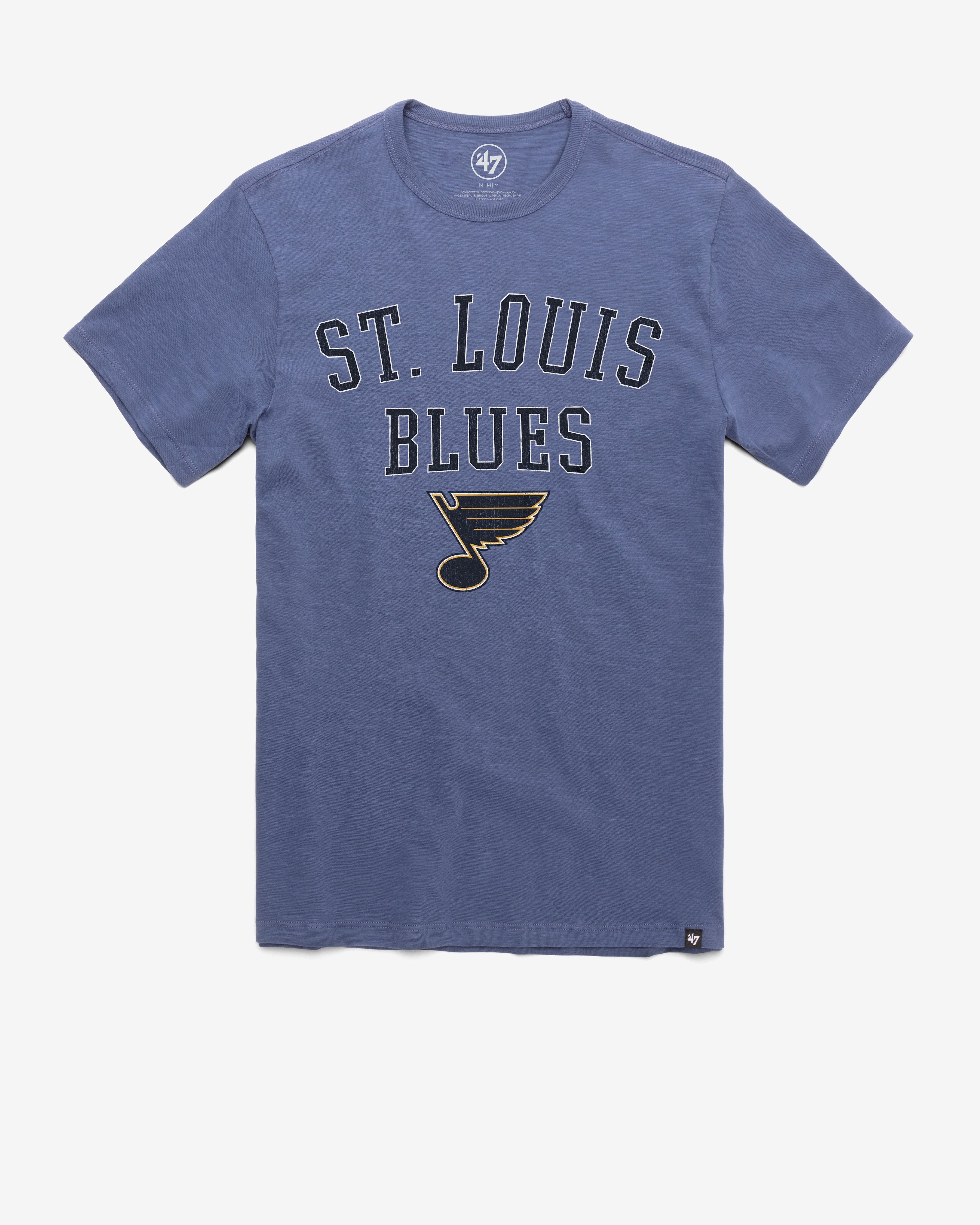 ST. LOUIS BLUES TRACK '47 SCRUM TEE sold by 47