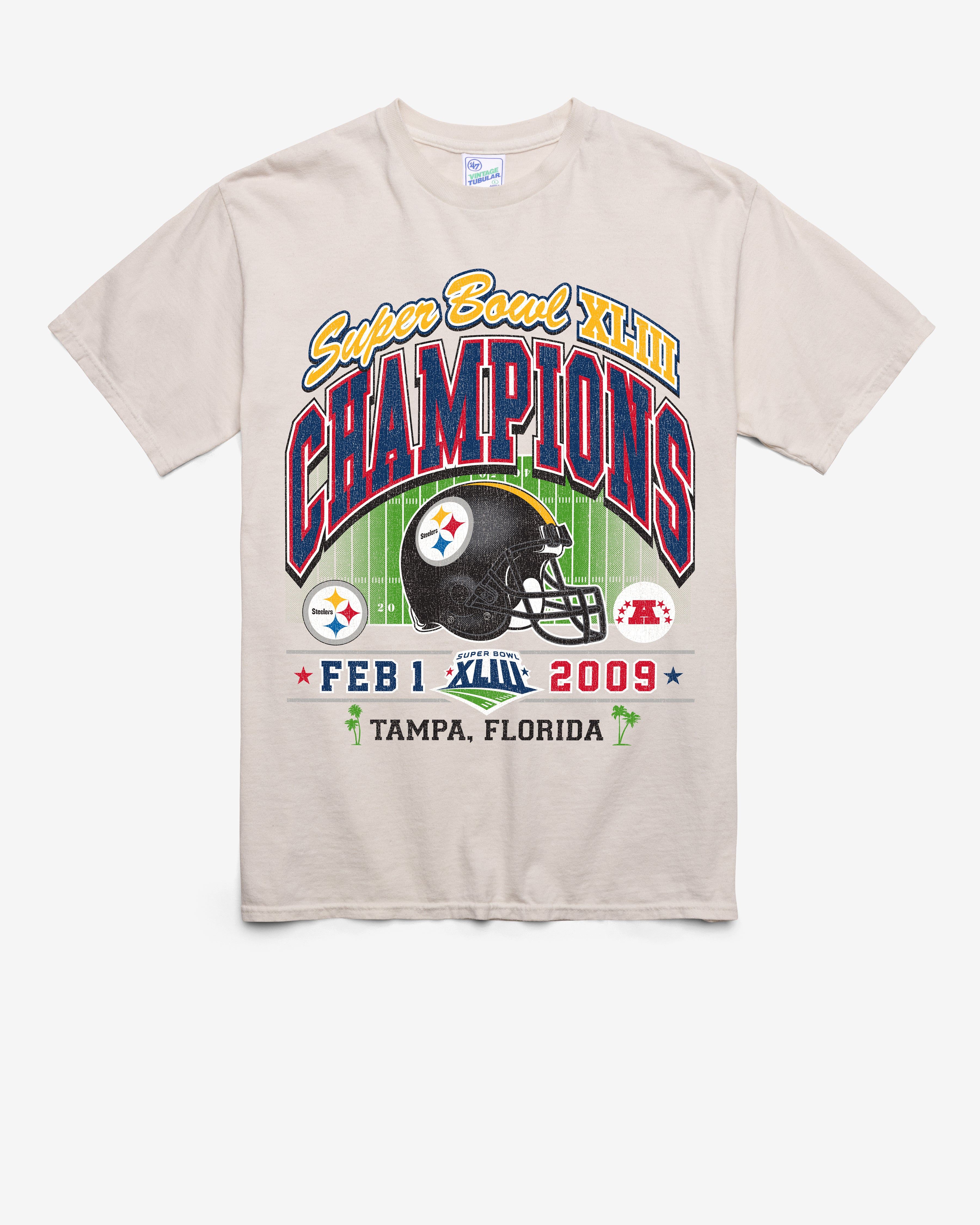 PITTSBURGH STEELERS SUPER BOWL GRIDIRON LOCKER '47 VINTAGE TUBULAR TEE sold by 47