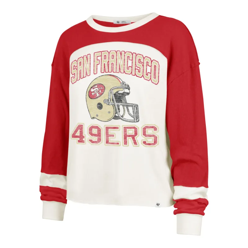 SAN FRANCISCO 49ERS HISTORIC GRIDIRON CURVE '47 TONI LONG SLEEVE TEE WOMENS sold by 47