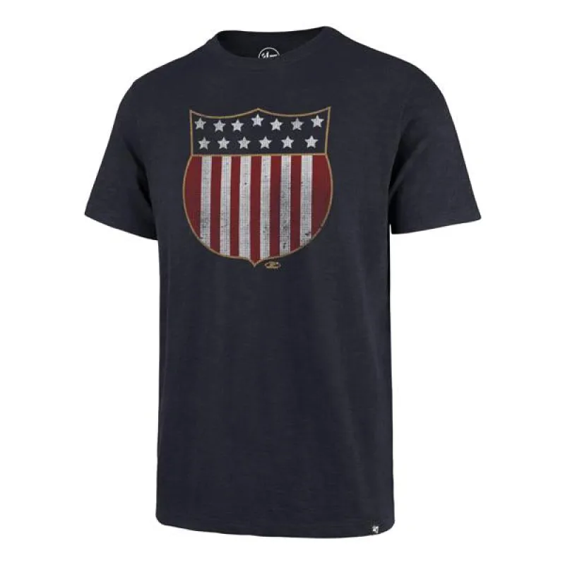 USA HOCKEY VINTAGE 1920 SHIELD GRIT '47 SCRUM TEE sold by 47