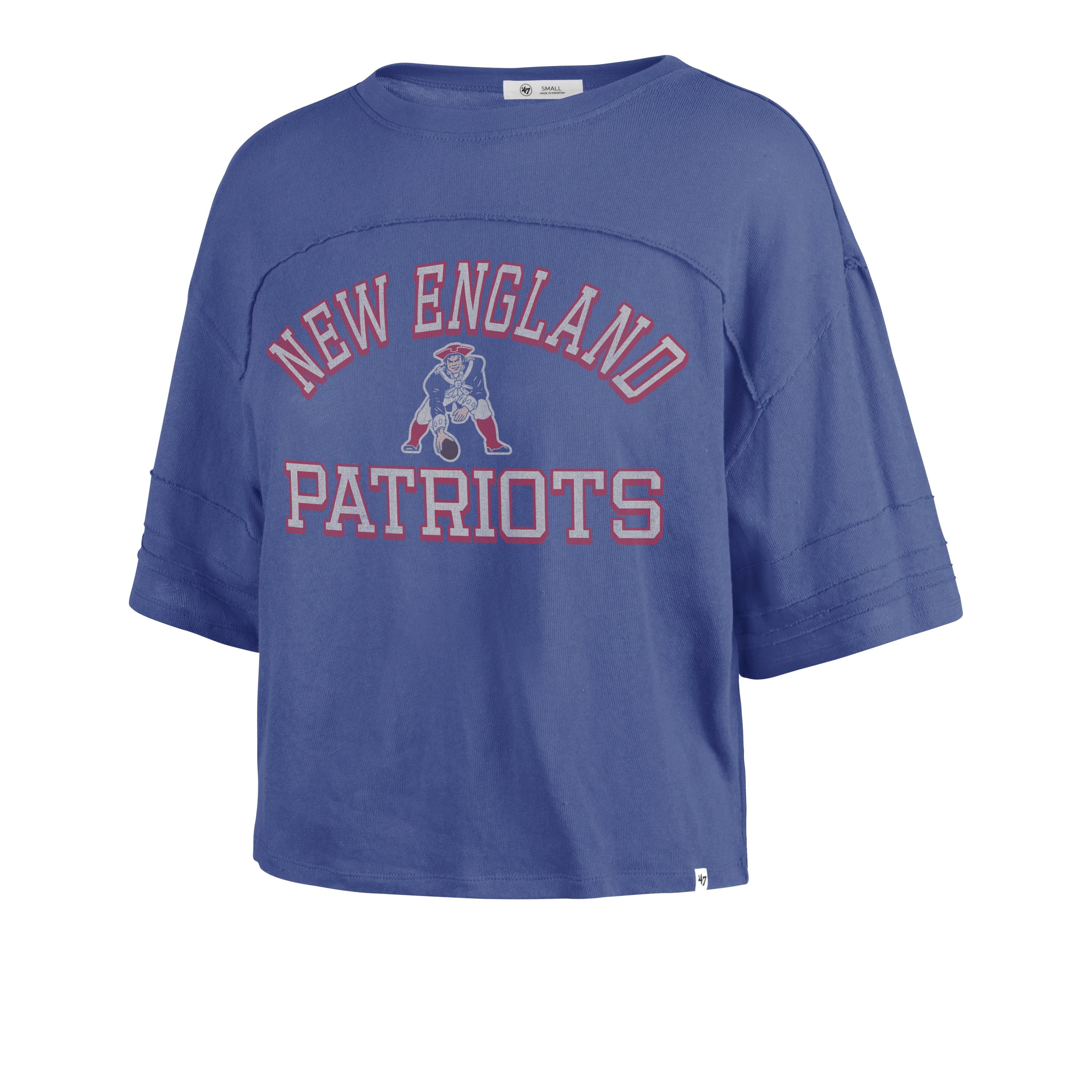 NEW ENGLAND PATRIOTS HISTORIC HALF MOON '47 STEVIE CROP TEE WOMENS sold by 47