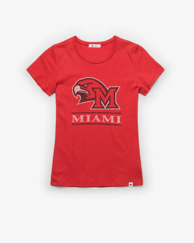 MIAMI REDHAWKS FINELINE '47 FRANKIE TEE WOMEN sold by 47