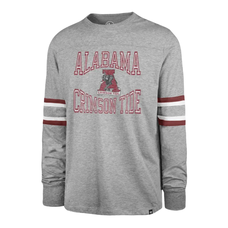 ALABAMA CRIMSON TIDE VINTAGE COVER TWO '47 BREX LONG SLEEVE TEE sold by 47