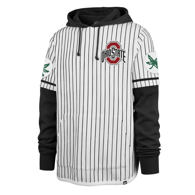 OHIO STATE BUCKEYES PINSTRIPE '47 SHORTSTOP PULLOVER HOOD sold by 47