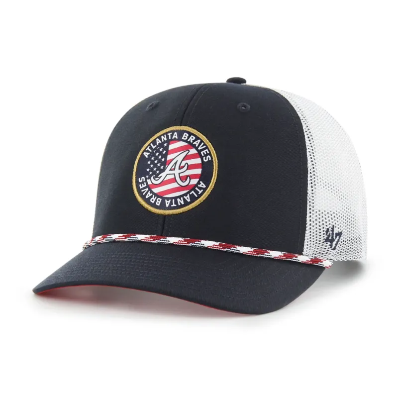 ATLANTA BRAVES UNION PATCH '47 TRUCKER made by 47
