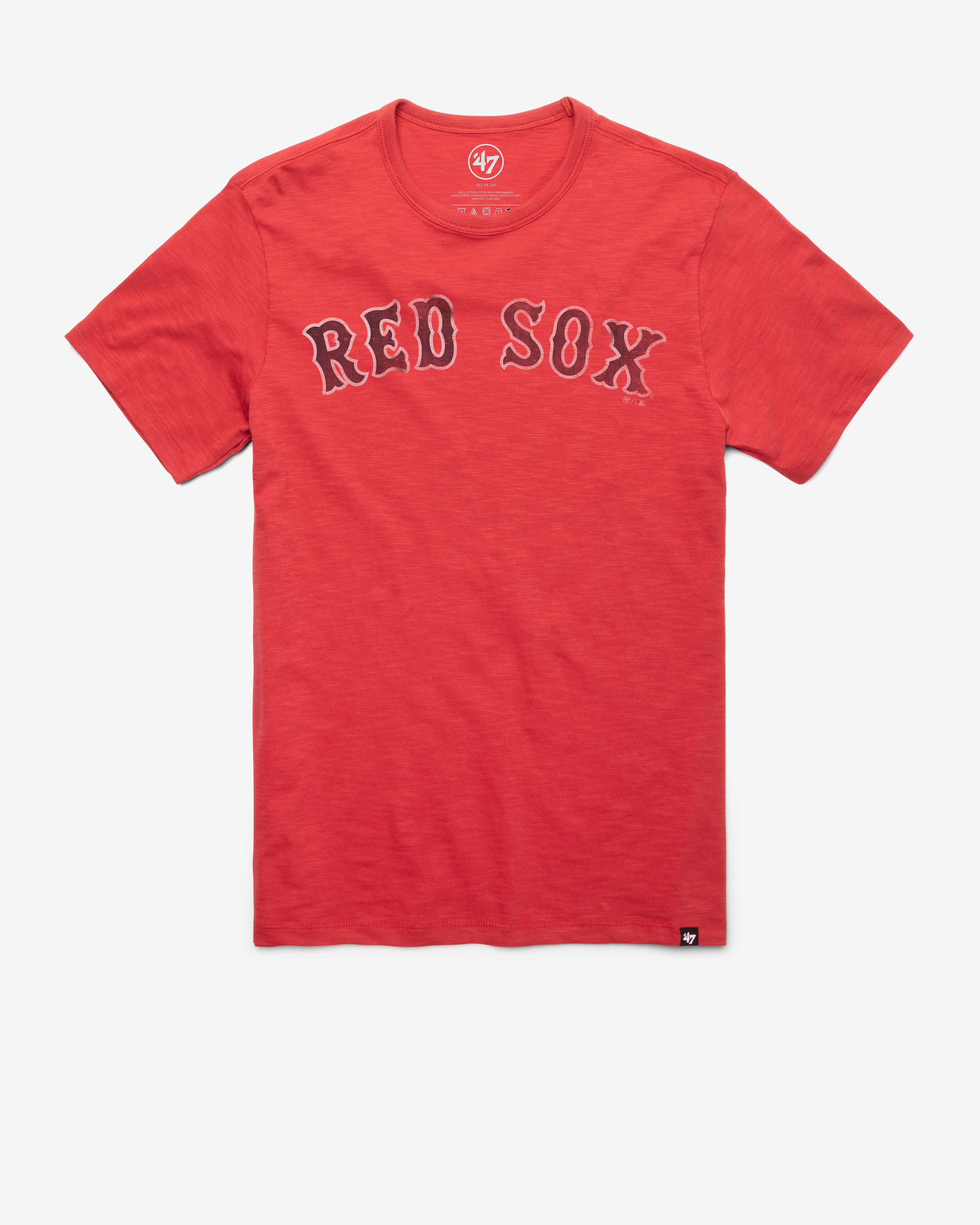 BOSTON RED SOX GRIT WORDMARK '47 SCRUM TEE sold by 47
