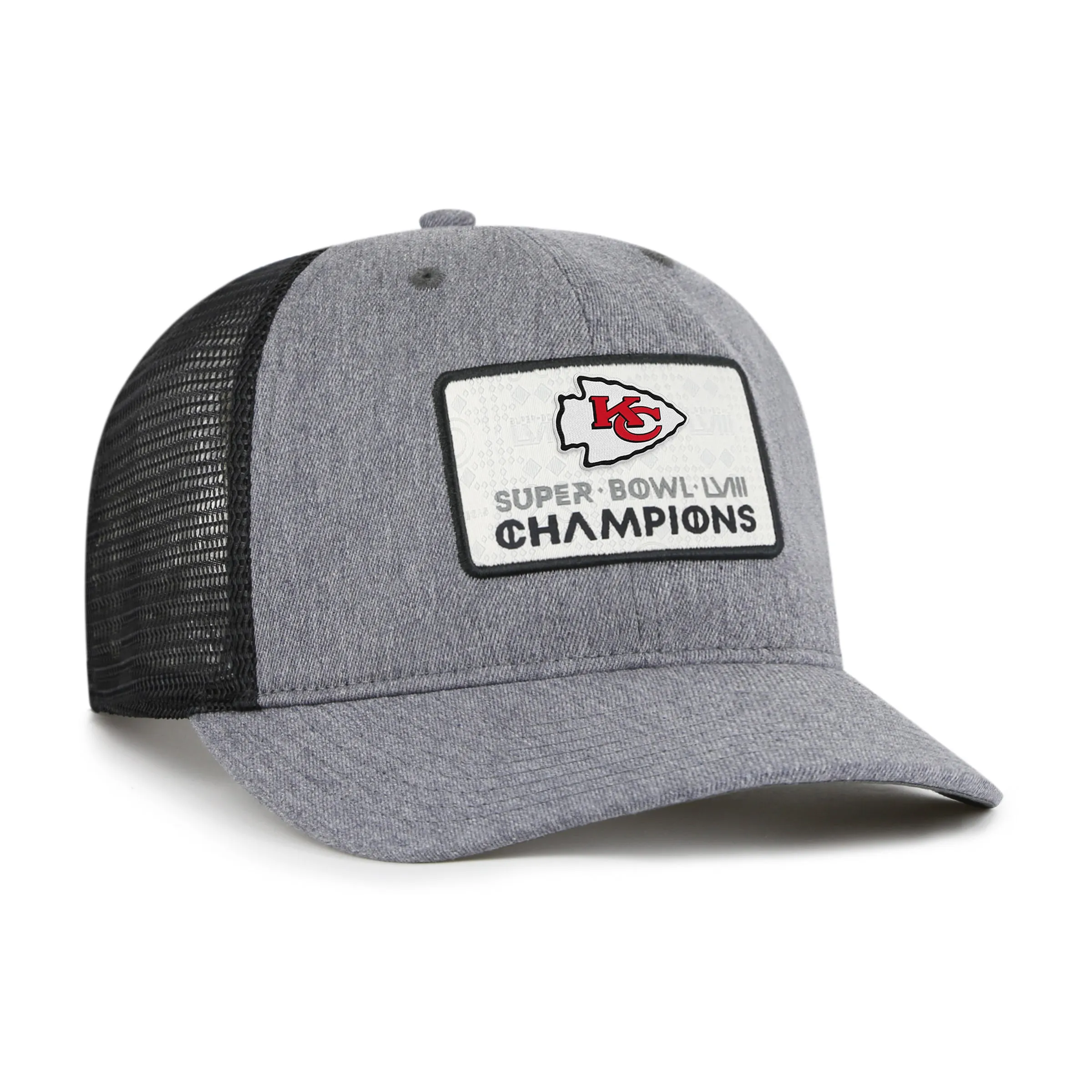 KANSAS CITY CHIEFS SUPER BOWL LVIII CHAMPIONS SQUARE '47 TRUCKER RF sold by 47 product image thumbnail 5