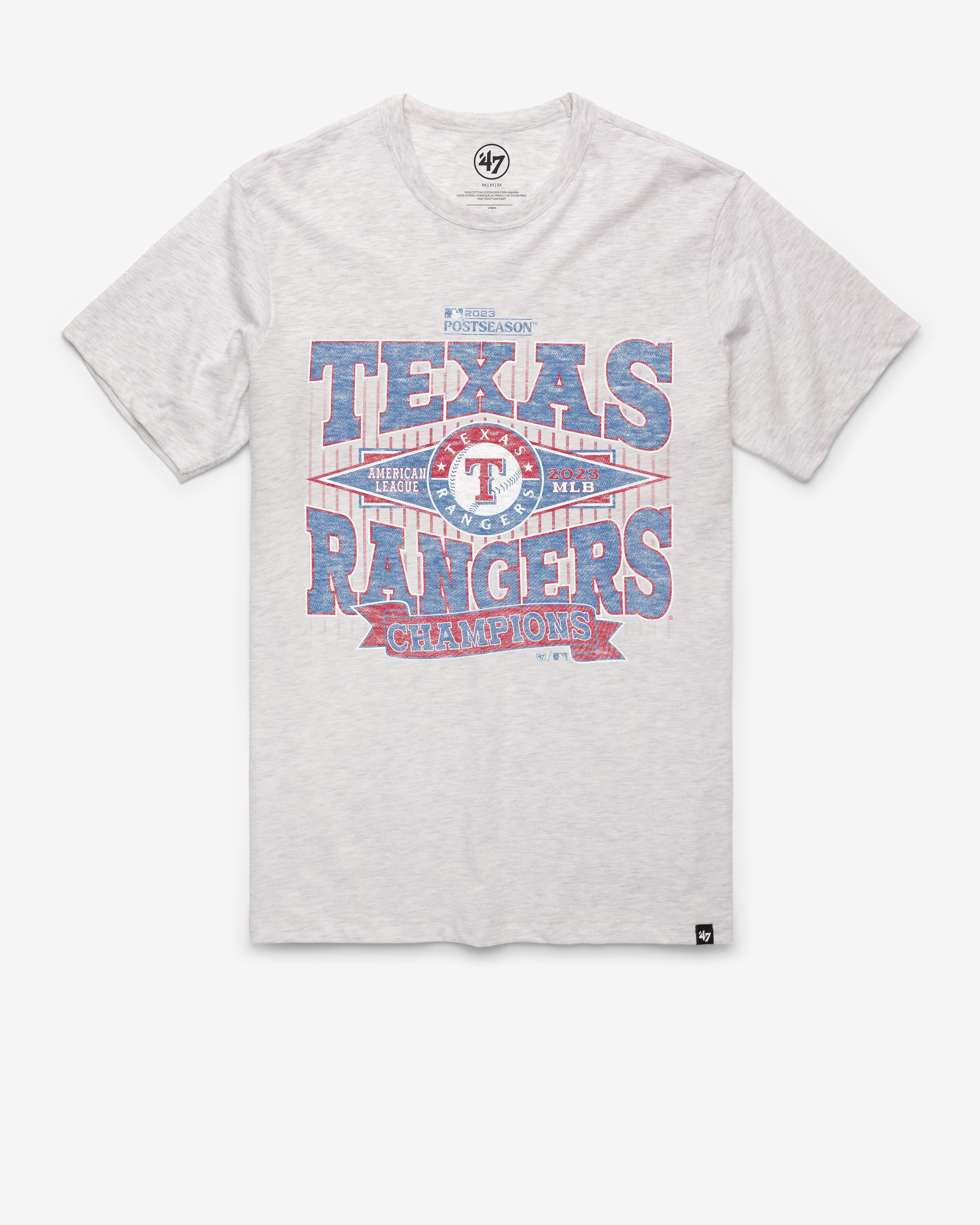 TEXAS RANGERS 2023 AMERICAN LEAGUE CHAMPS '47 FRANKLIN TEE sold by 47