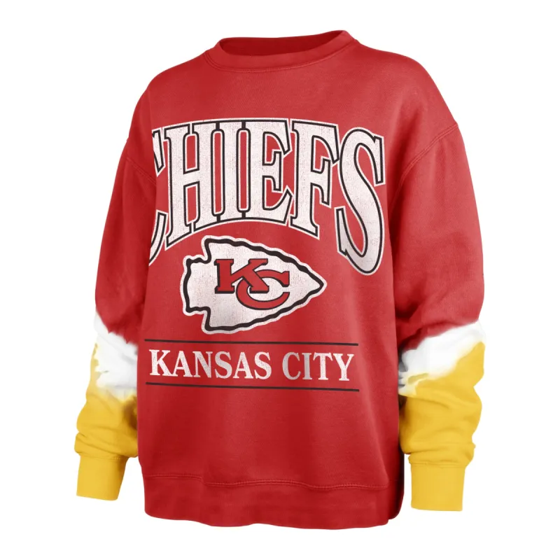 KANSAS CITY CHIEFS SLEEVE DYE '47 BOYFRIEND CREW WOMENS sold by 47