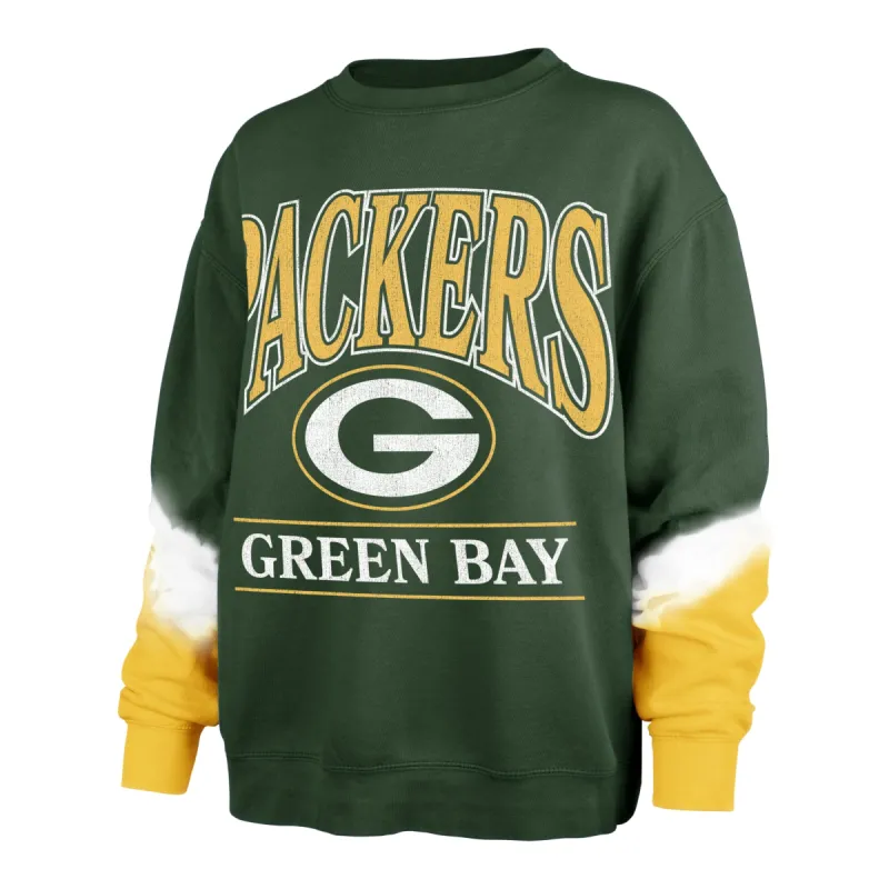 GREEN BAY PACKERS SLEEVE DYE '47 BOYFRIEND CREW WOMENS sold by 47