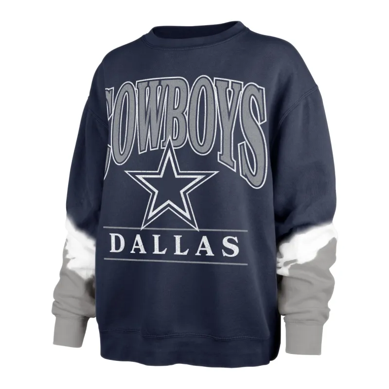 DALLAS COWBOYS SLEEVE DYE '47 BOYFRIEND CREW WOMENS made by 47