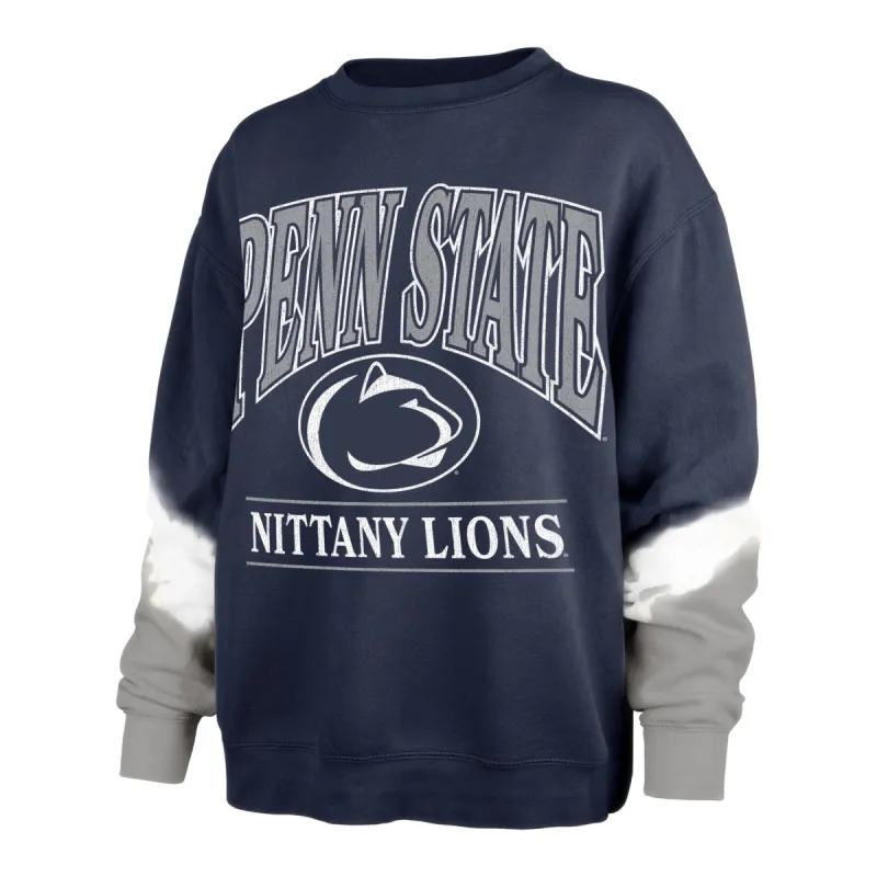 PENN STATE NITTANY LIONS SLEEVE DYE '47 BOYFRIEND CREW WOMENS made by 47