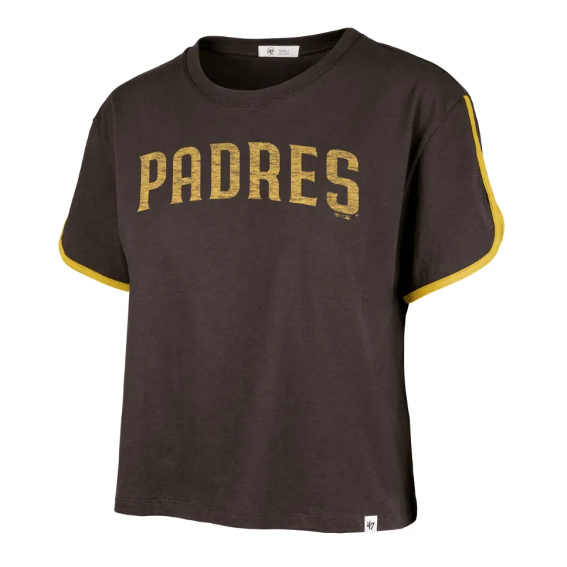 SAN DIEGO PADRES PREMIER WORDMARK '47 DOLPHIN HEM CROP WOMENS sold by 47