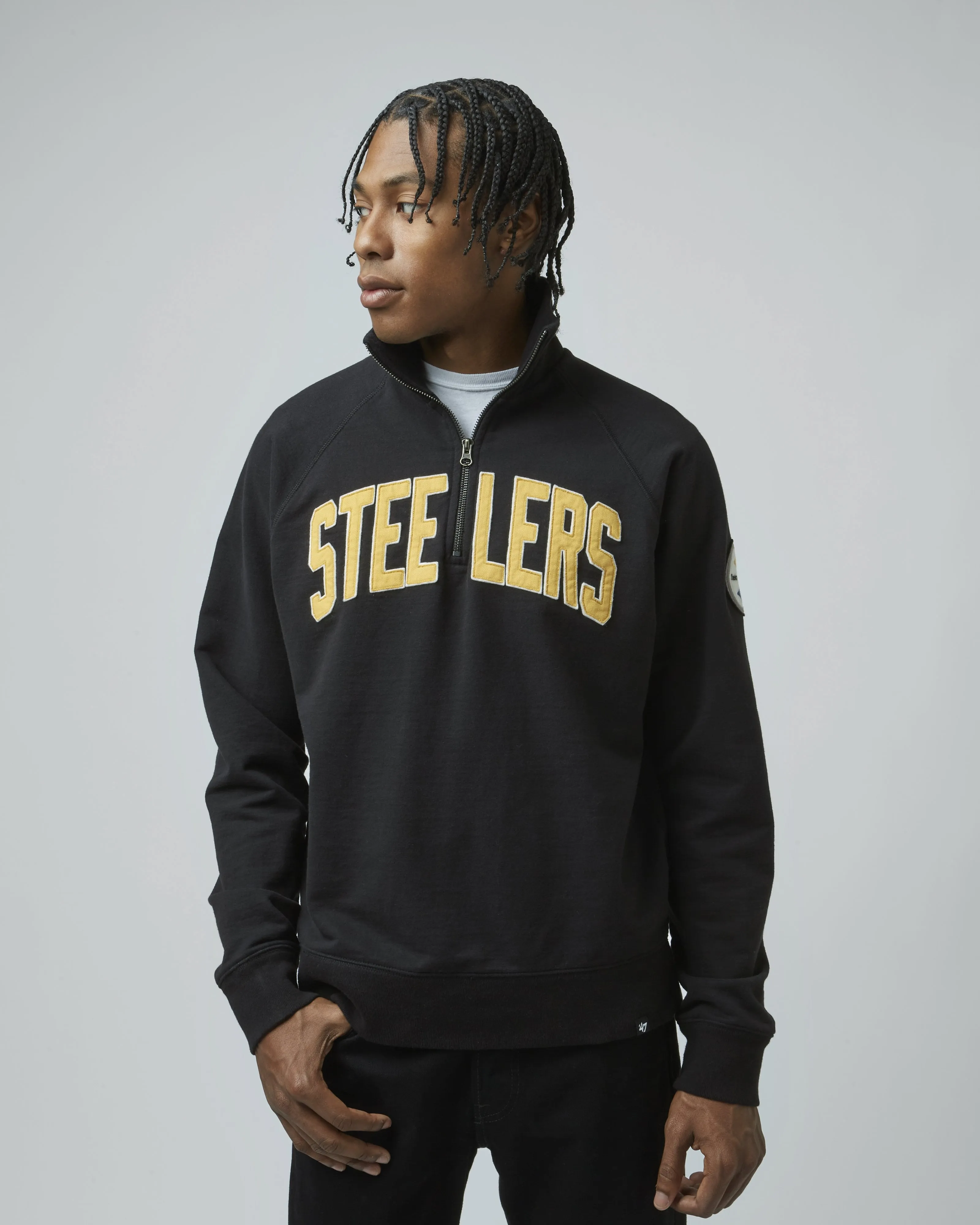 PITTSBURGH STEELERS BANKS '47 HARRIS SCRIMMAGE 1/4 ZIP sold by 47 product image thumbnail 3