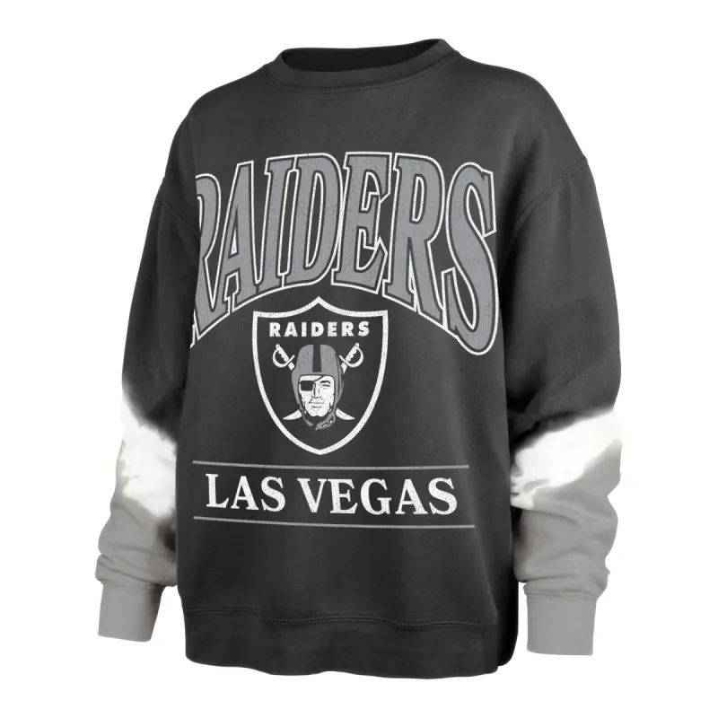LAS VEGAS RAIDERS SLEEVE DYE '47 BOYFRIEND CREW WOMENS made by 47