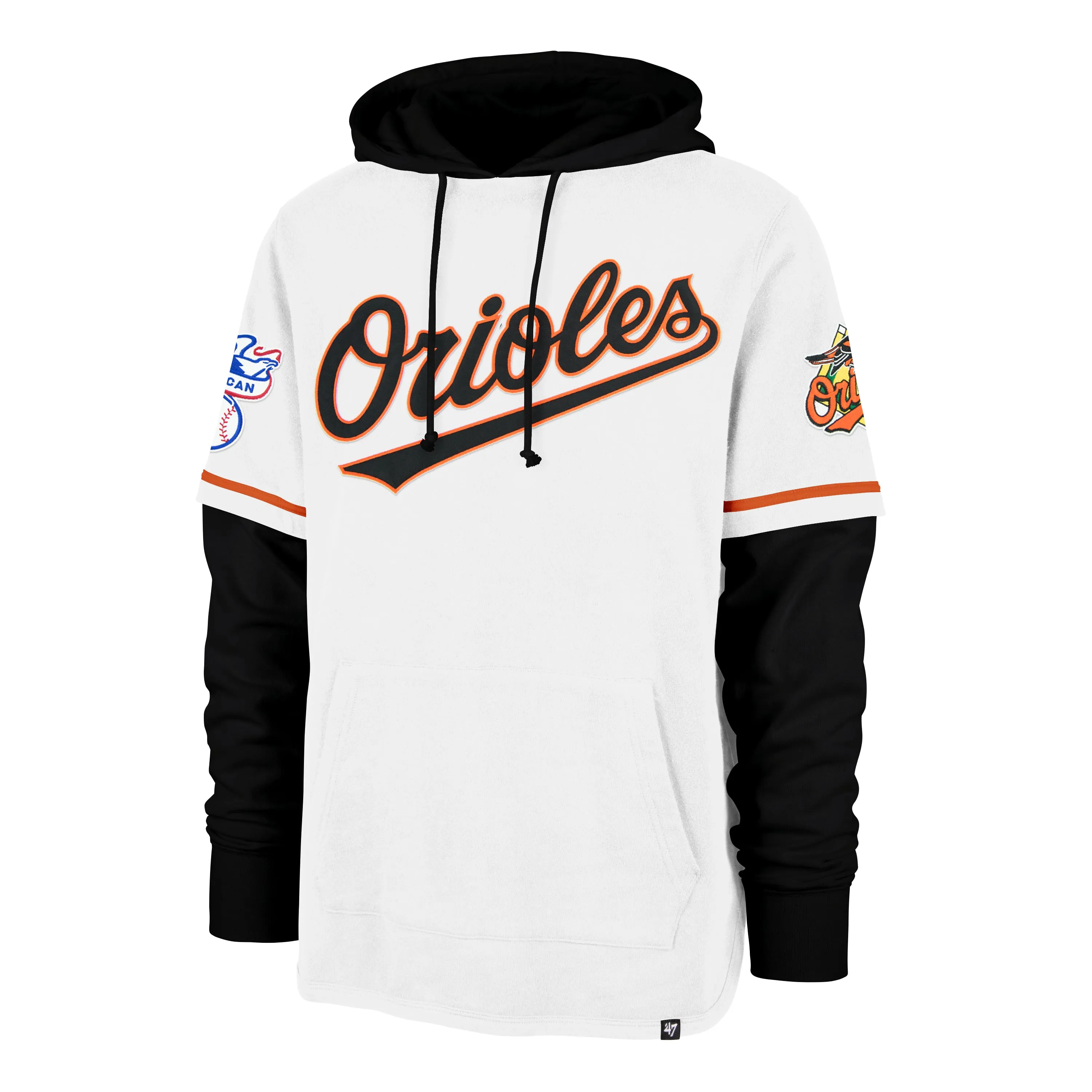 BALTIMORE ORIOLES COOPERSTOWN TRIFECTA '47 SHORTSTOP PULLOVER HOOD sold by 47