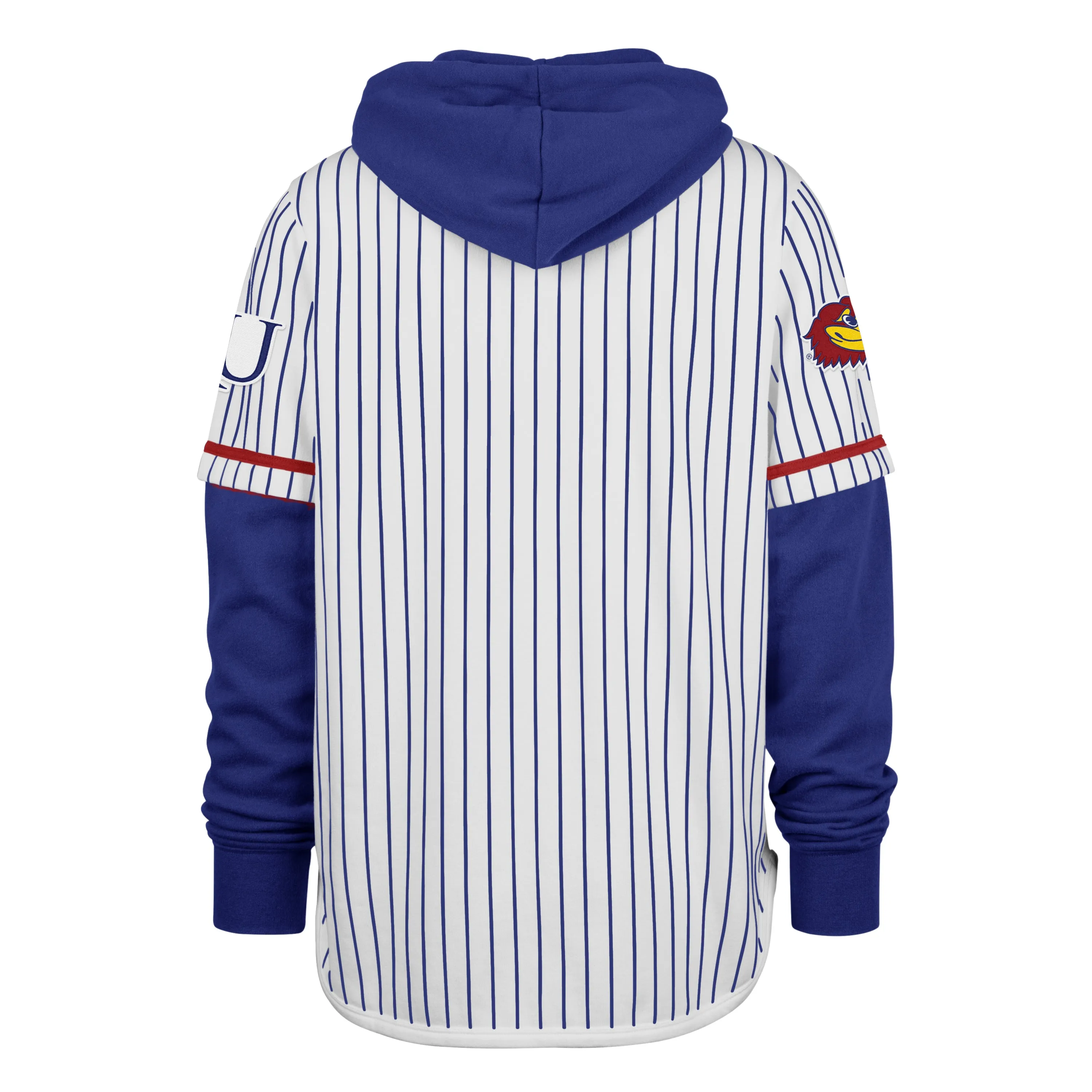 KANSAS JAYHAWKS PINSTRIPE '47 SHORTSTOP PULLOVER HOOD sold by 47 product image thumbnail 2
