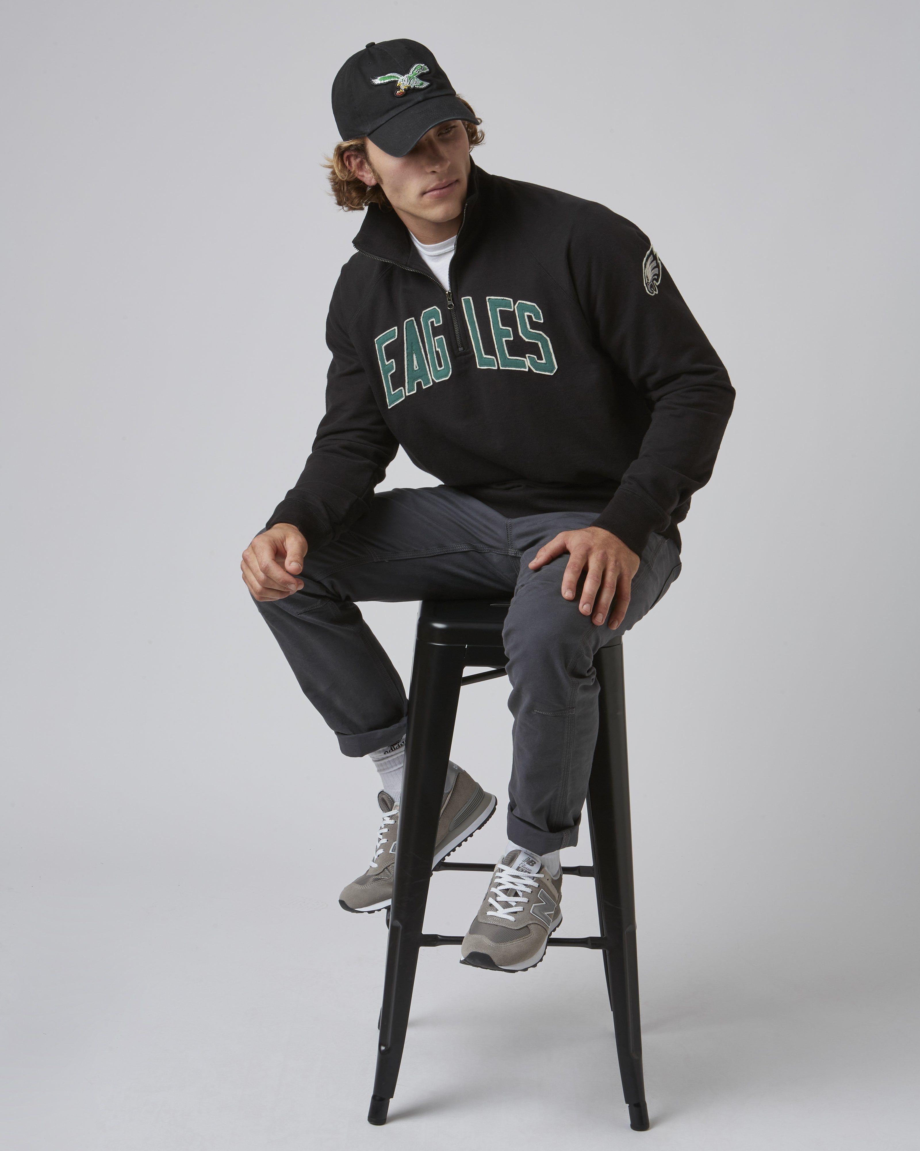 PHILADELPHIA EAGLES BANKS '47 HARRIS SCRIMMAGE 1/4 ZIP sold by 47 product image thumbnail 2