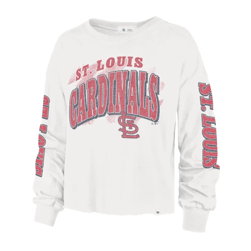 ST. LOUIS CARDINALS BRUSH BACK '47 PARKWAY LONG SLEEVE TEE WOMENS sold by 47