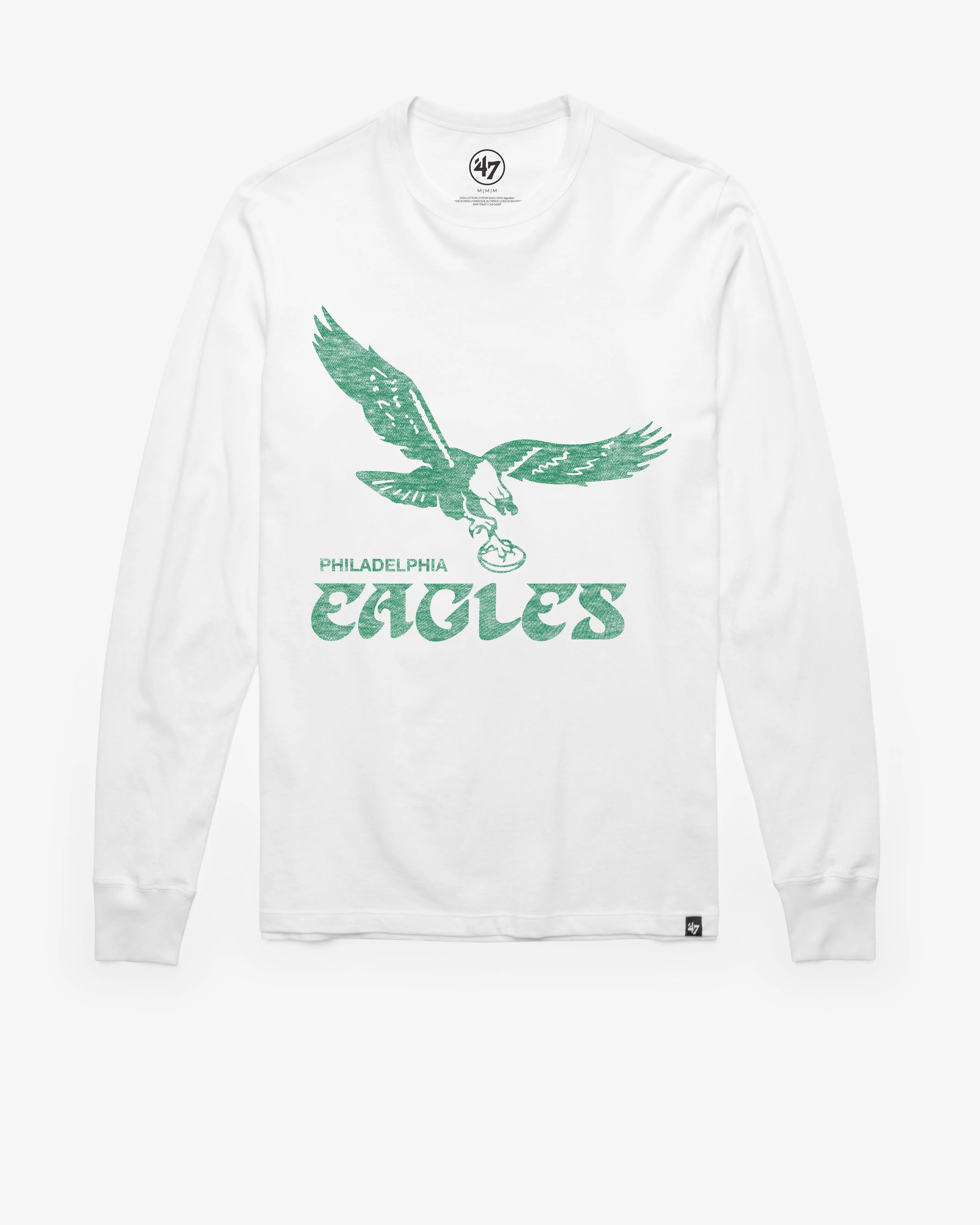 PHILADELPHIA EAGLES HISTORIC PREMIER '47 FRANKLIN LONG SLEEVE TEE sold by 47
