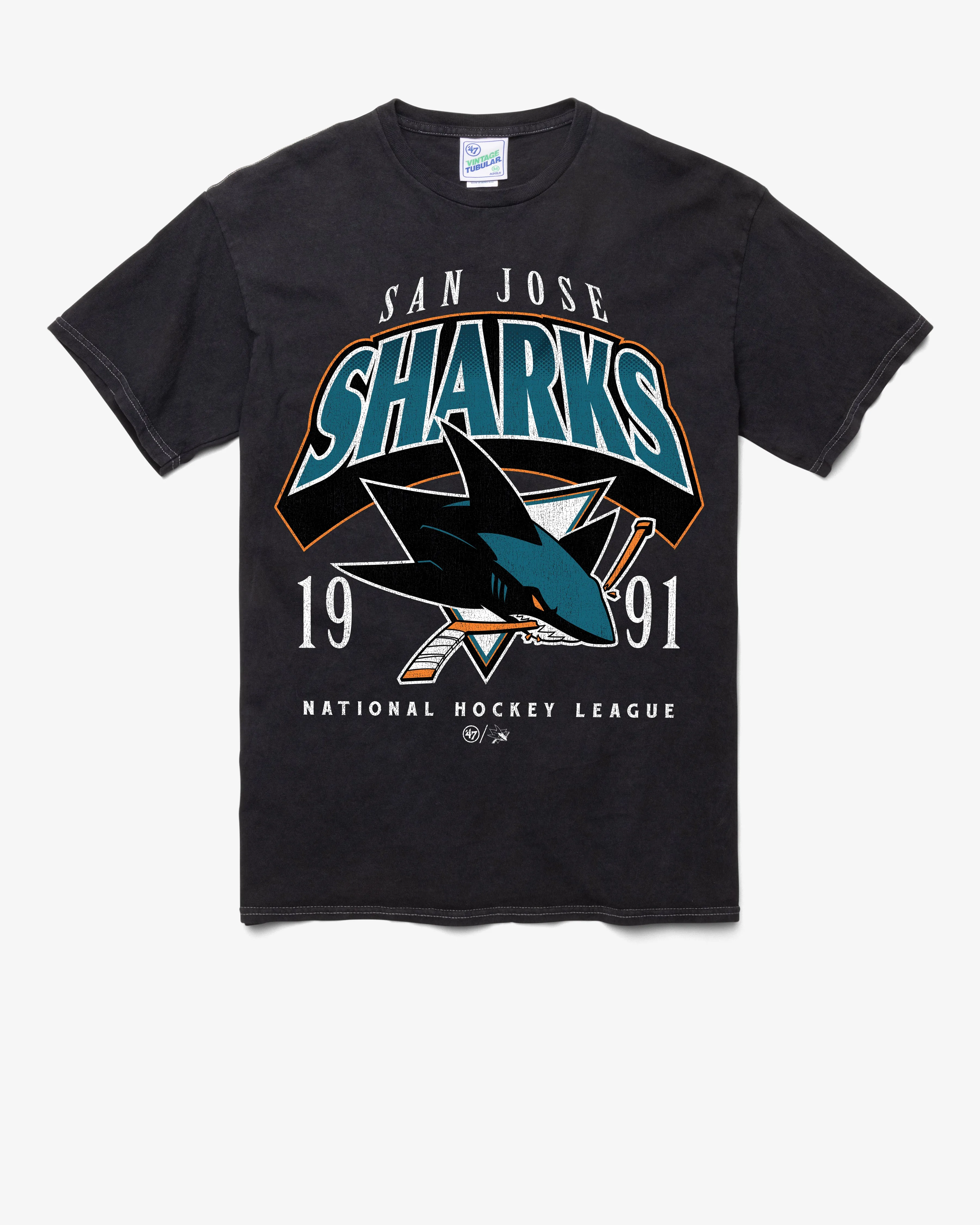 SAN JOSE SHARKS LOCKER VINTAGE '47 TUBULAR TEE sold by 47