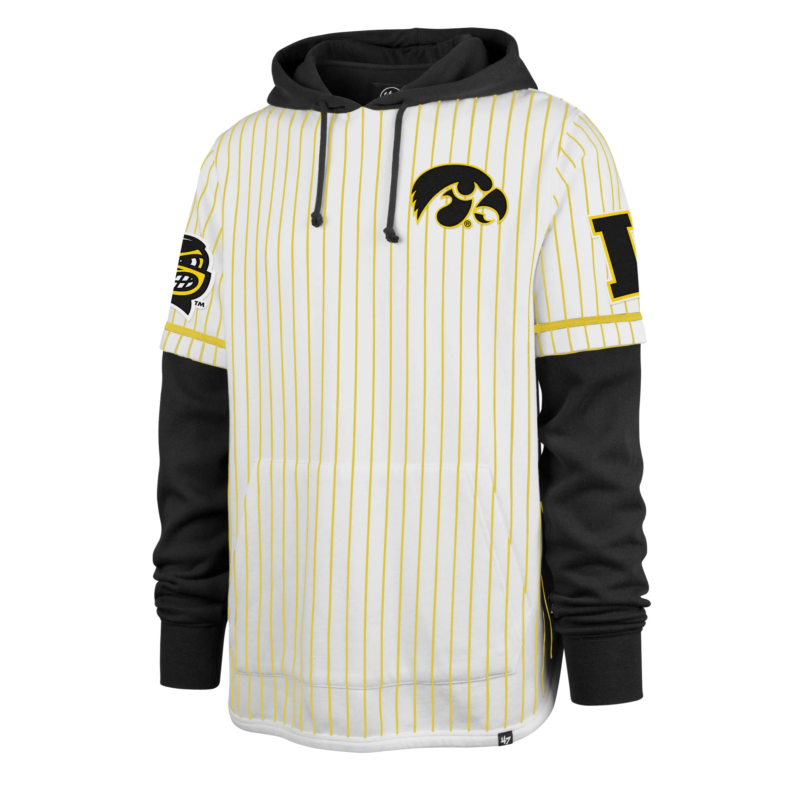 IOWA HAWKEYES PINSTRIPE '47 SHORTSTOP PULLOVER HOOD sold by 47