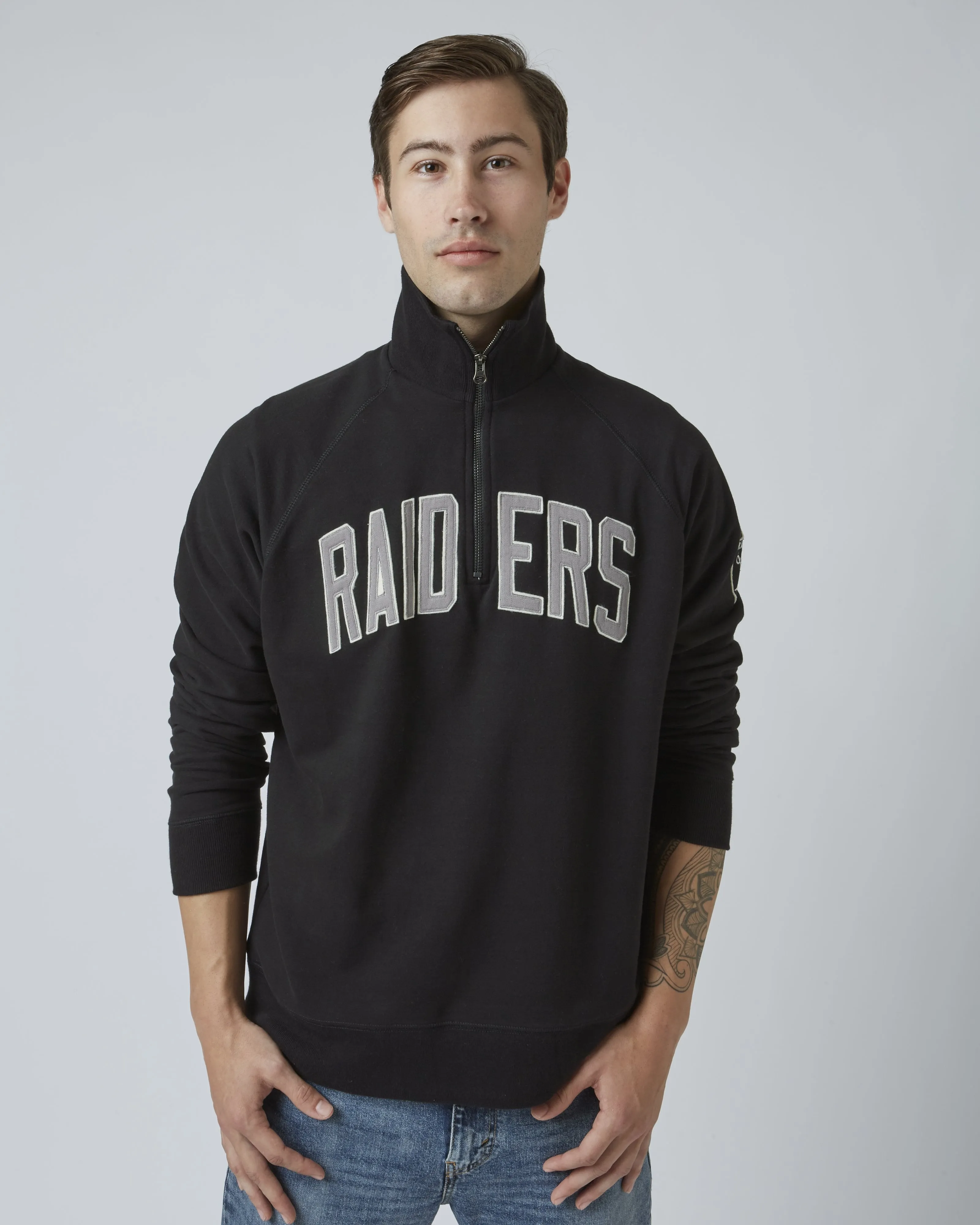 LAS VEGAS RAIDERS BANKS '47 HARRIS SCRIMMAGE 1/4 ZIP sold by 47 product image thumbnail 3