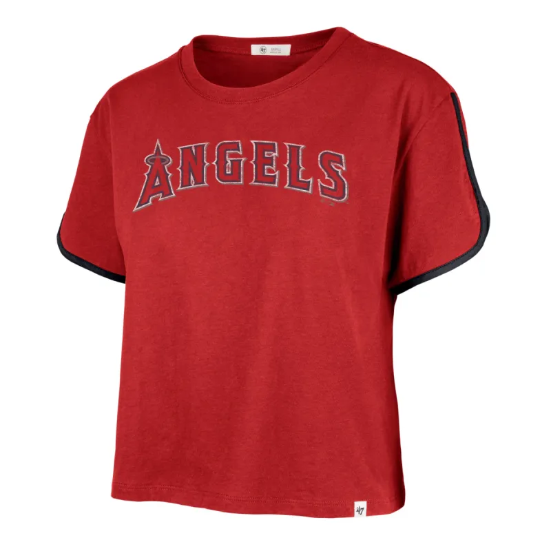 LOS ANGELES ANGELS PREMIER WORDMARK '47 DOLPHIN HEM CROP WOMENS sold by 47