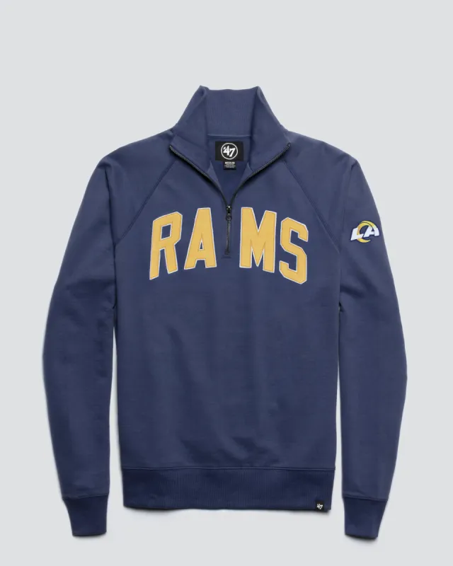 LOS ANGELES RAMS BANKS '47 HARRIS SCRIMMAGE 1/4 ZIP sold by 47