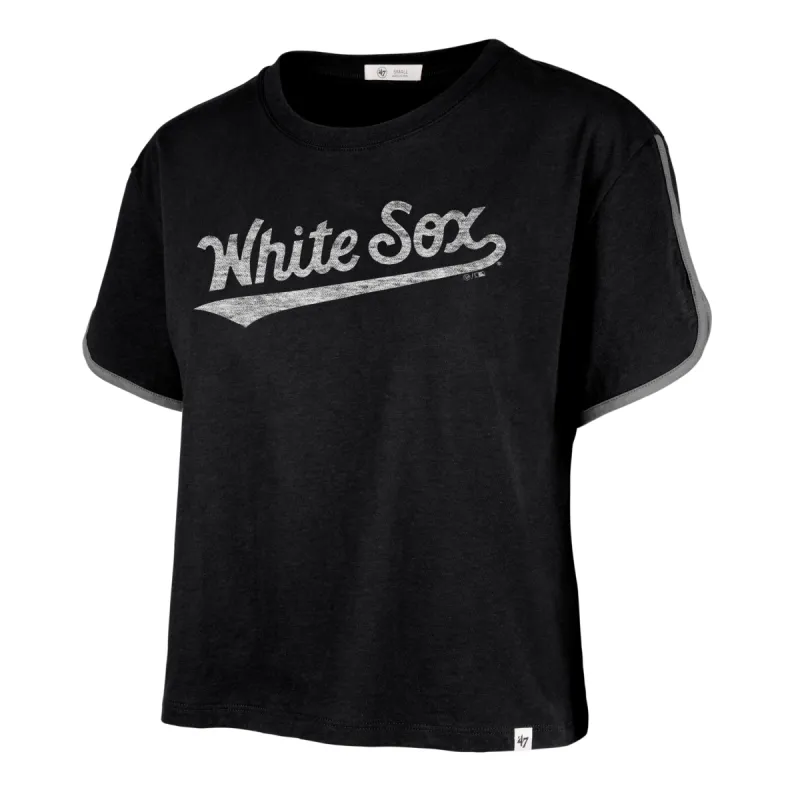 CHICAGO WHITE SOX PREMIER WORDMARK '47 DOLPHIN HEM CROP WOMENS sold by 47
