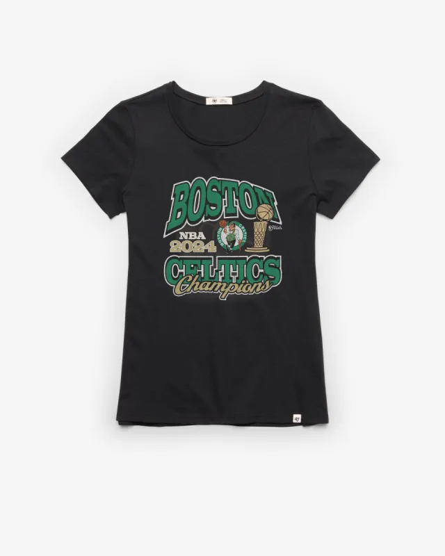 BOSTON CELTICS 2024 NBA CHAMPIONS '47 FRANKIE TEE WOMENS sold by 47